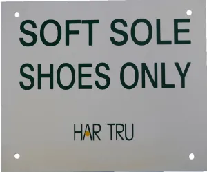 "Soft Sole Shoes Only"