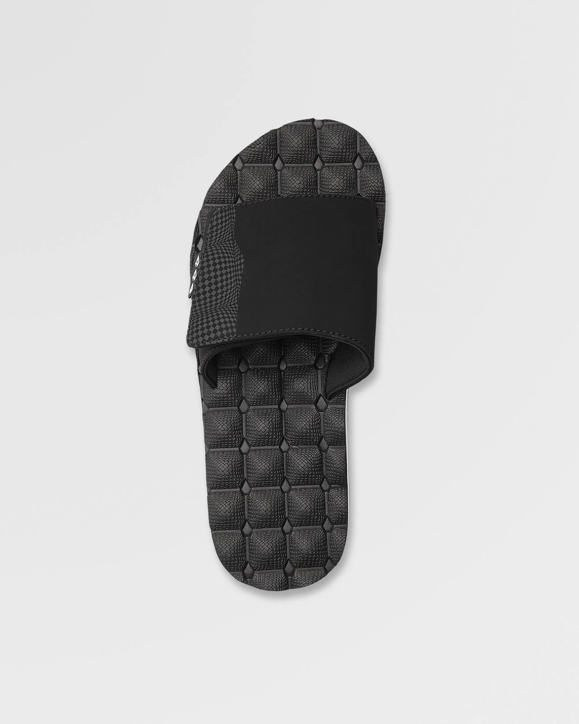 Recliner Slide Sandals - BLACK WHITE