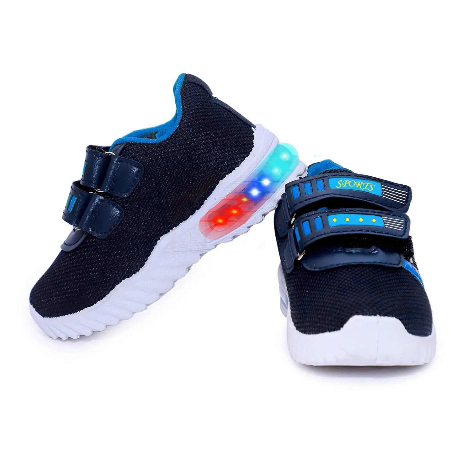 Redburg Kids LED Light Up Shoes, LED Sneaker, Casual Shoes for Kids, Outdoor/Sports/Running Shoes (NB-SKBLT51_4-4.5 YR) Blue