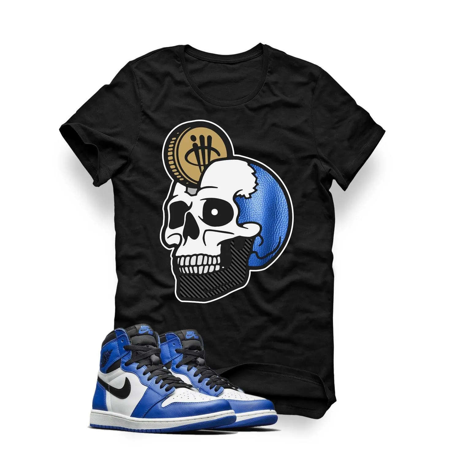 Retro 1 High White/Royal Blue Black T (Mind Changer)