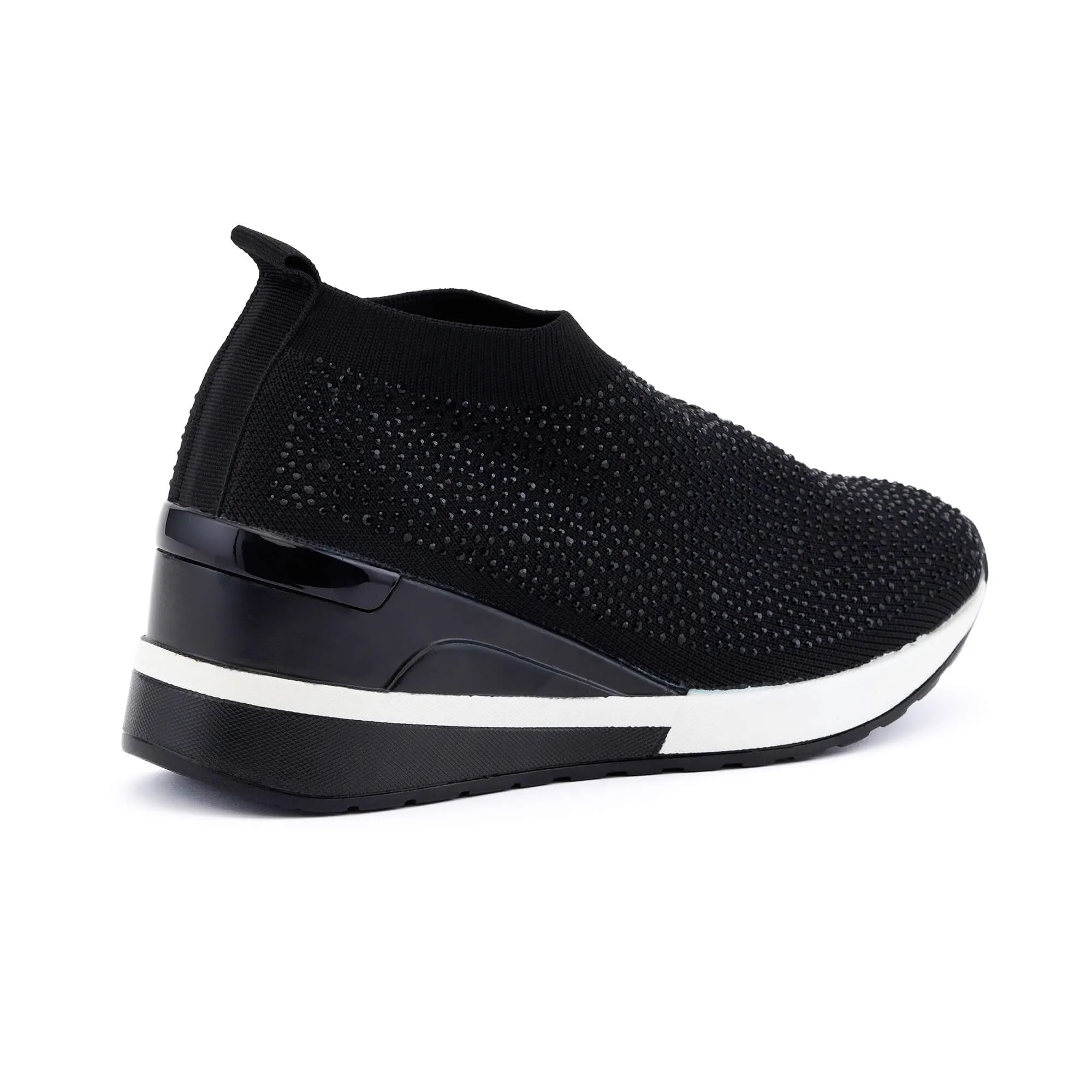 Rimini Black Strass Sneakers