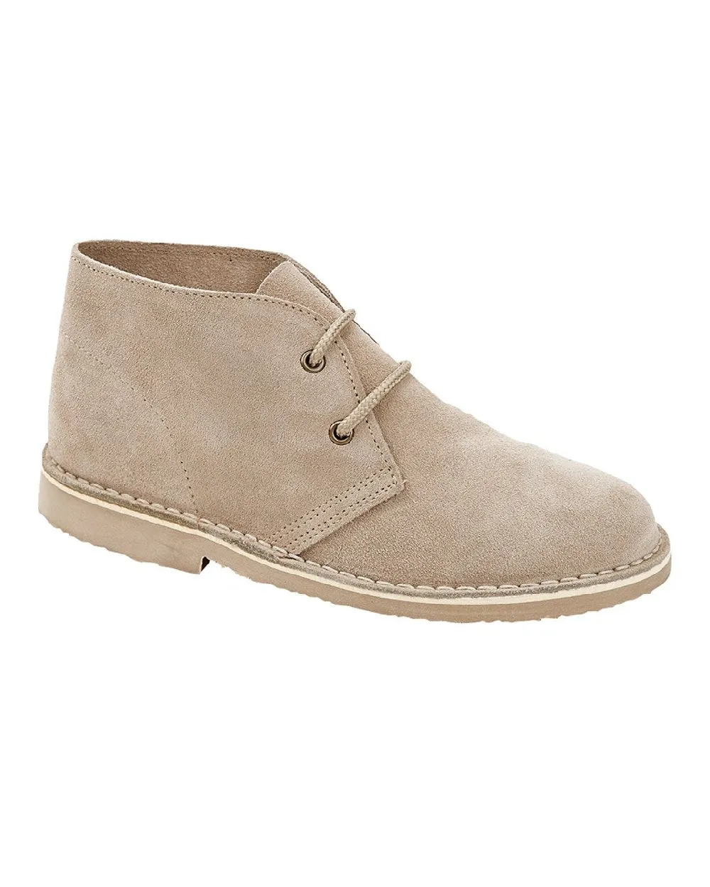 Roamers Womens 2 Eye Desert Real Suede Boots