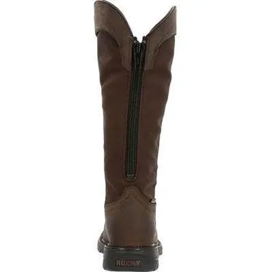 Rocky Men's Original Ride FLX 16" Comp Toe WP Snake Boot- Brown- RKW0347