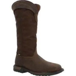 Rocky Men's Original Ride FLX 16" Comp Toe WP Snake Boot- Brown- RKW0347