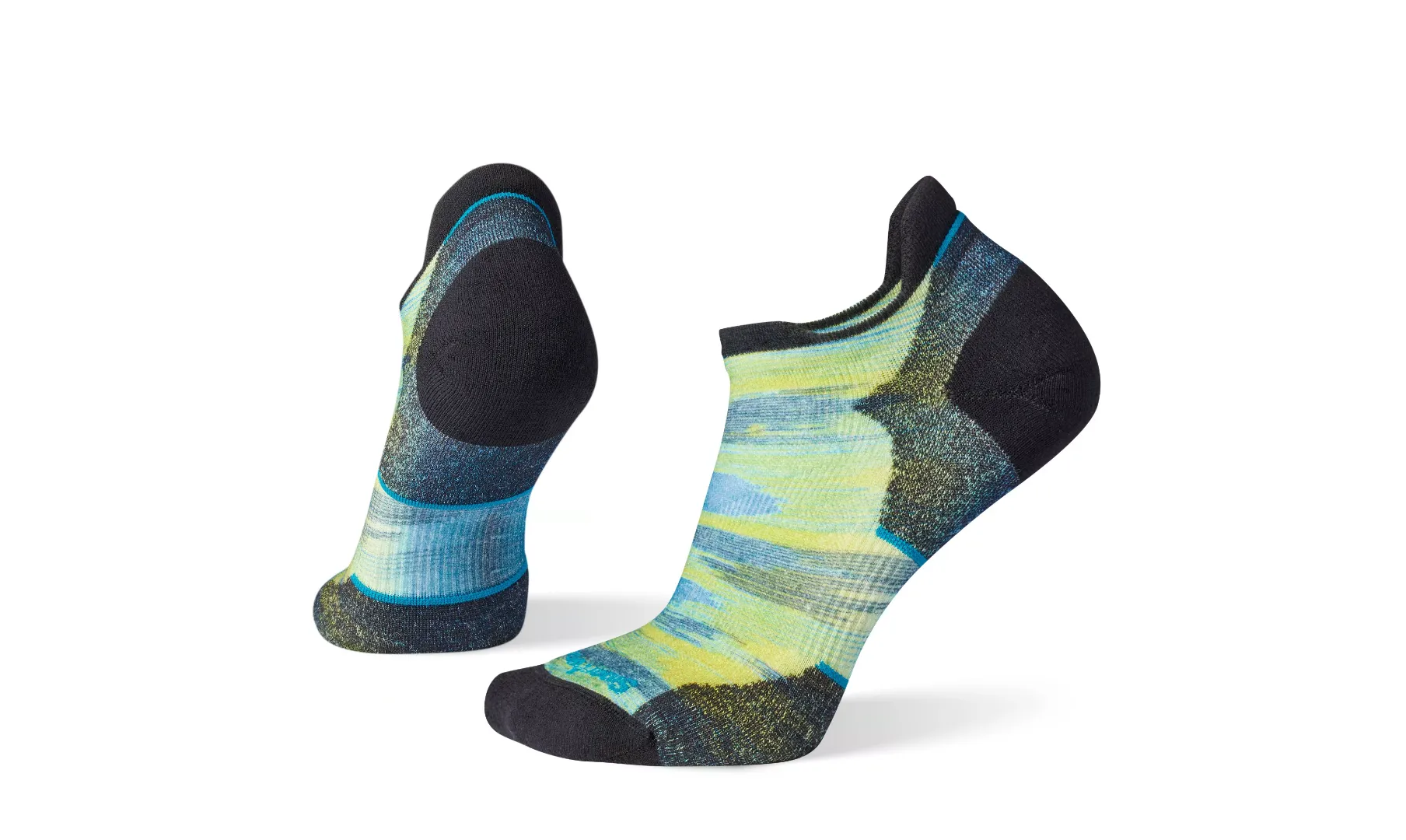 Run Targeted Cushion Brushed Print Low Ankle Socks