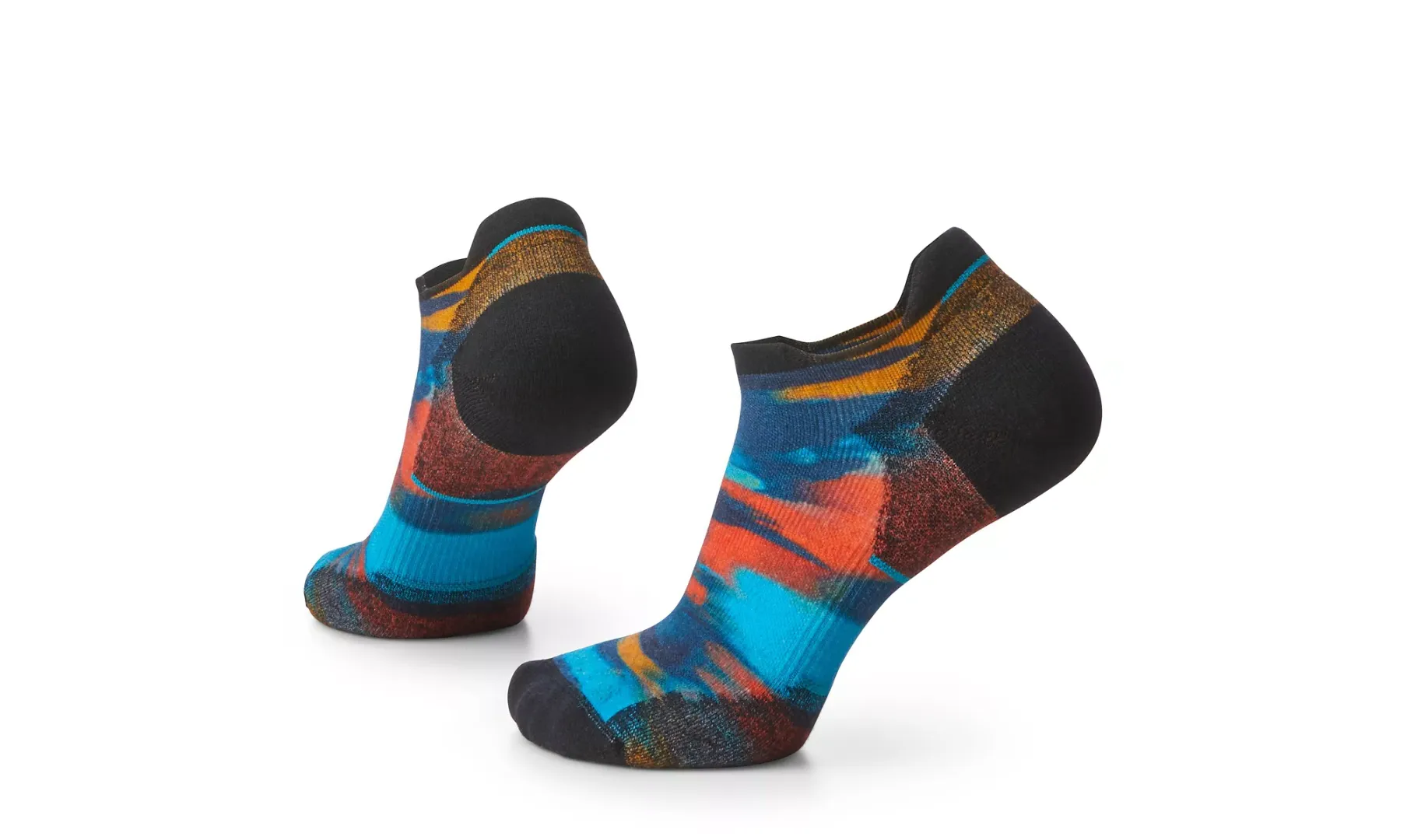 Run Targeted Cushion Brushed Print Low Ankle Socks