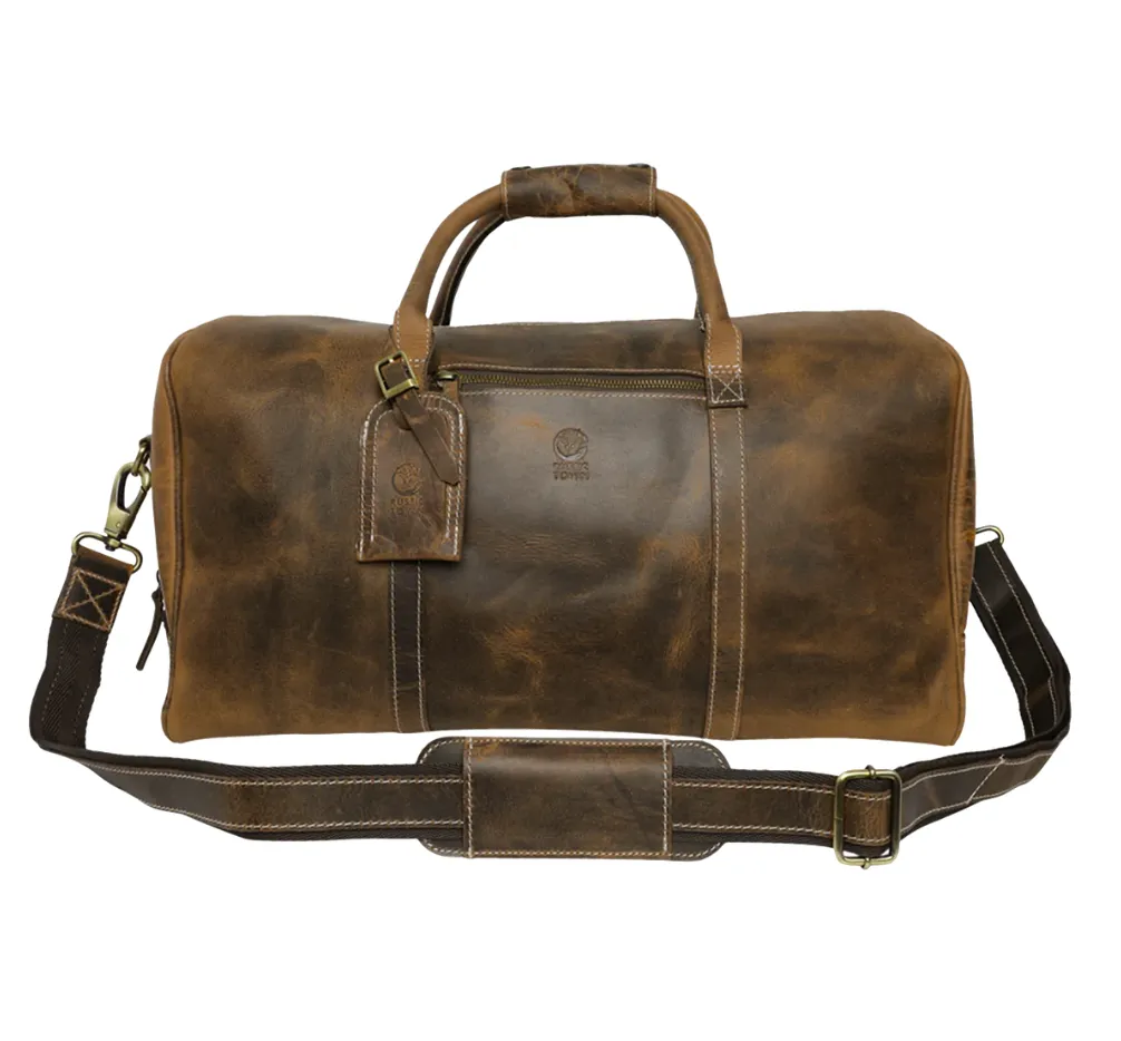 RusticTown Sasha Travel Duffle Bag (Brown)