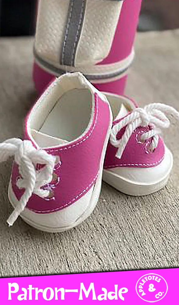 Saddle Shoes ITH Embroidery Pattern for 18 Inch Dolls