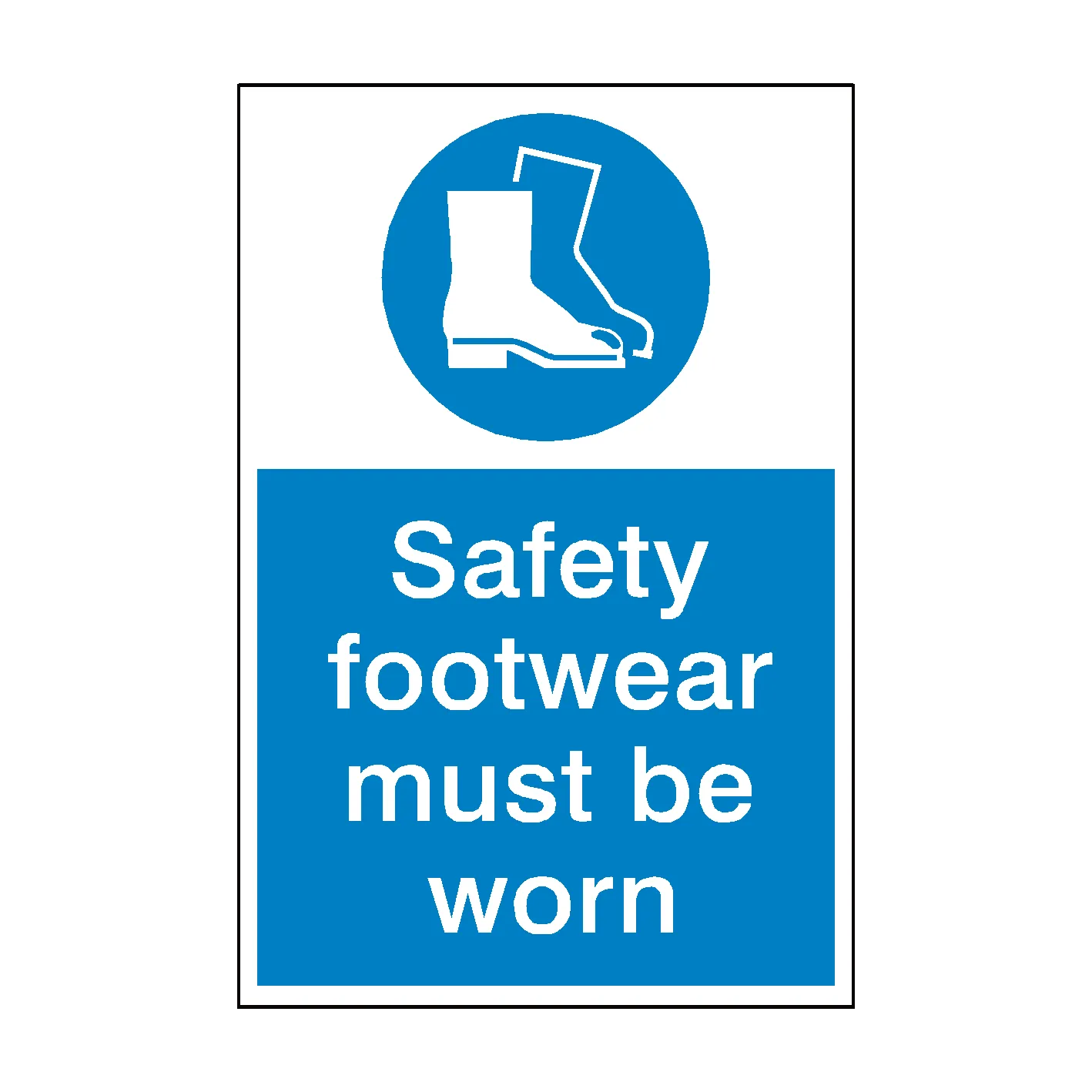 Safety Footwear Mandatory Sign