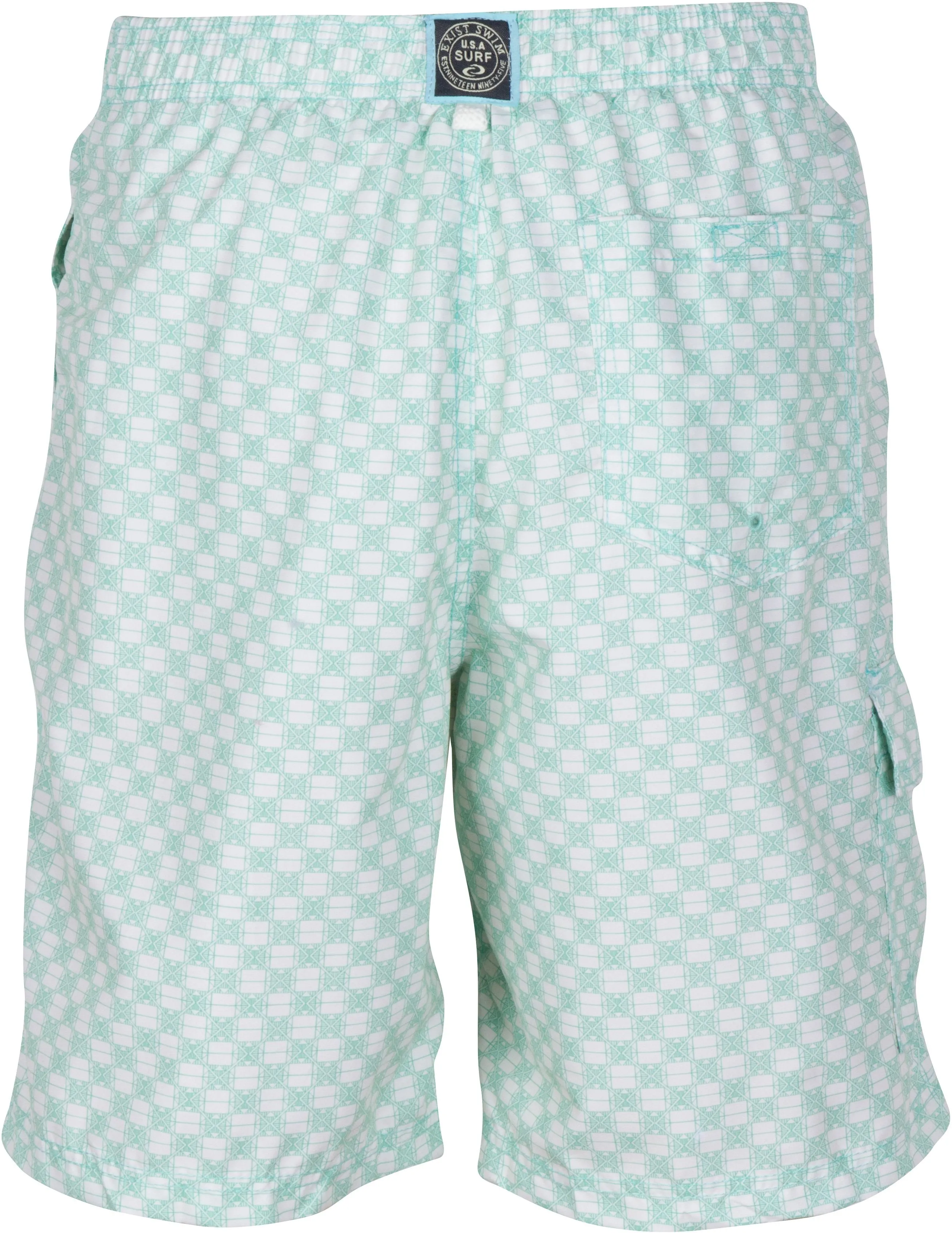 Sakkas Luca Checkered Patch Pocket Swim Trunk/Boardshort