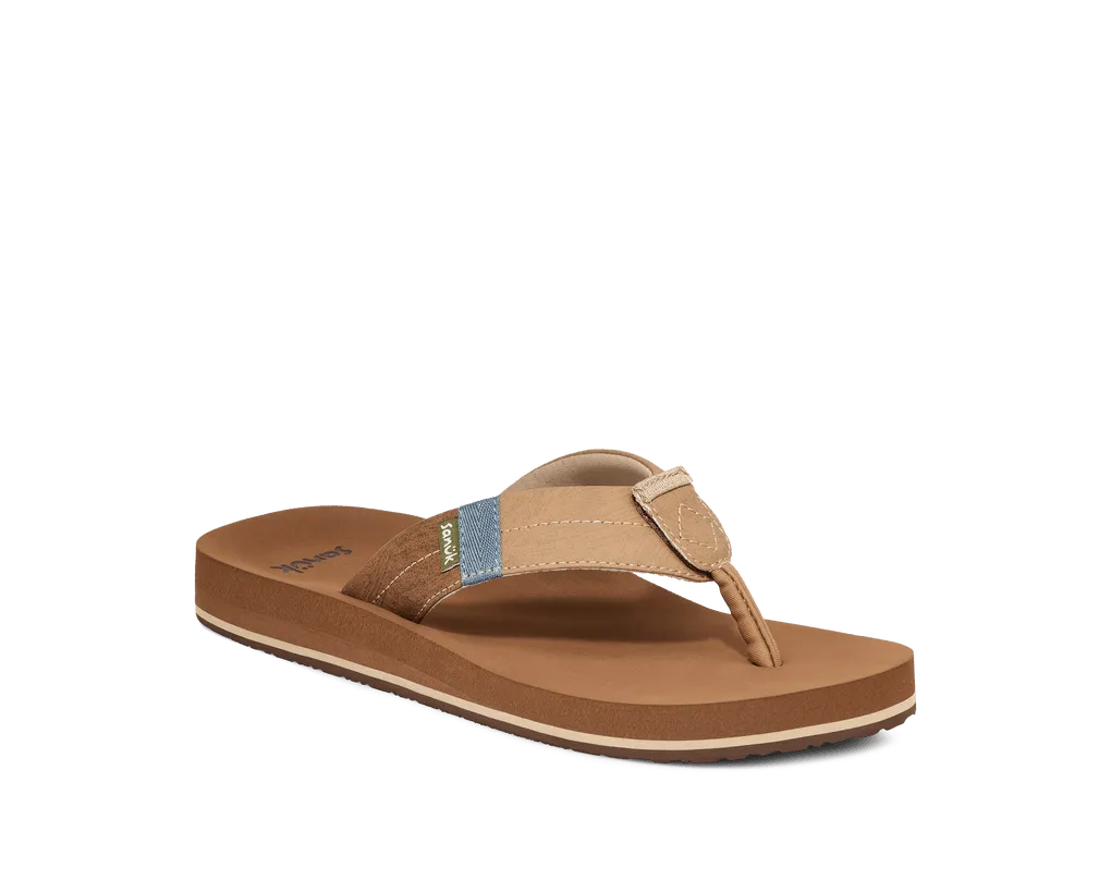 Sanuk Men’s Ziggy Switchfit Sandal Tan