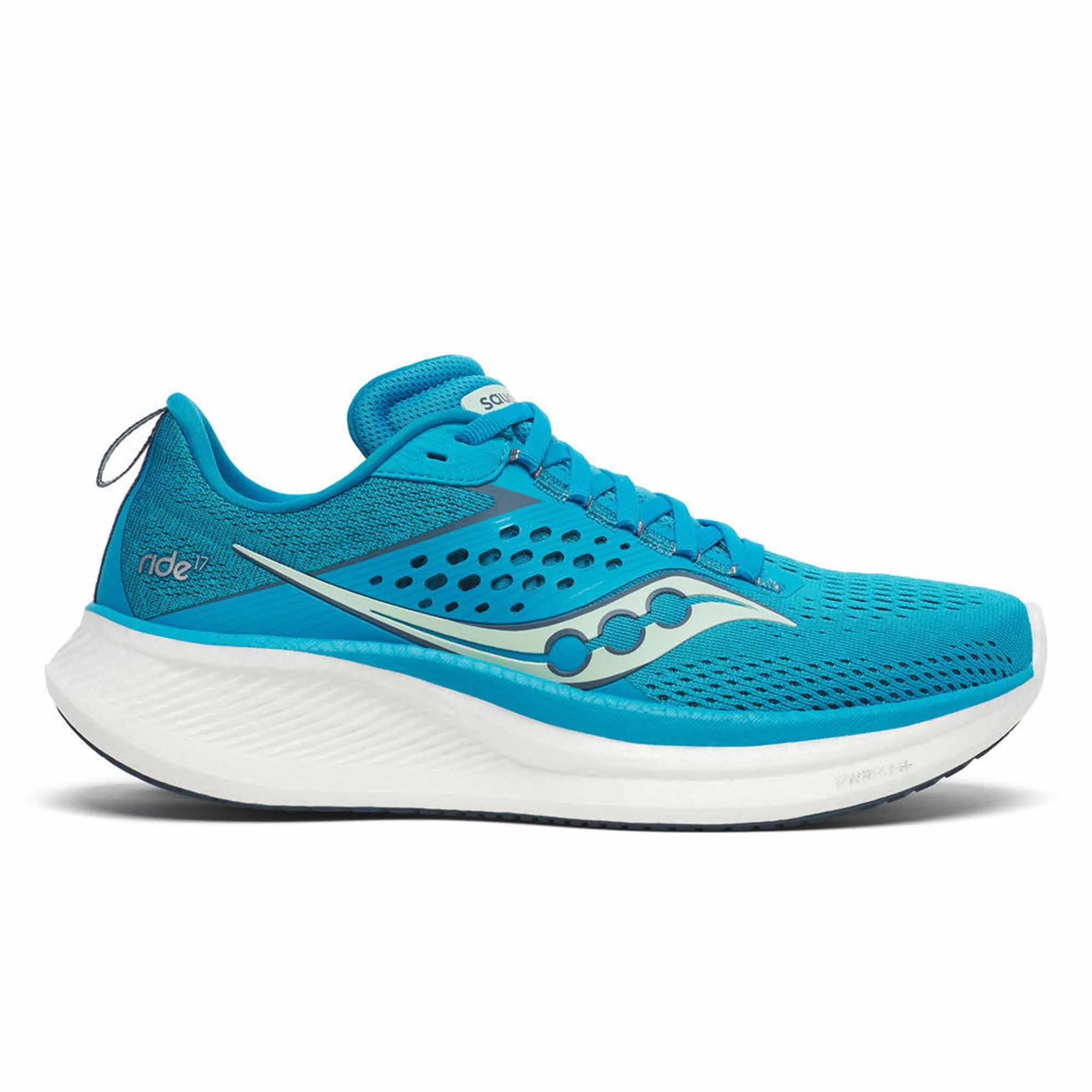 Saucony | Women's Ride 17 Running Shoes - Viziblue/Mirage