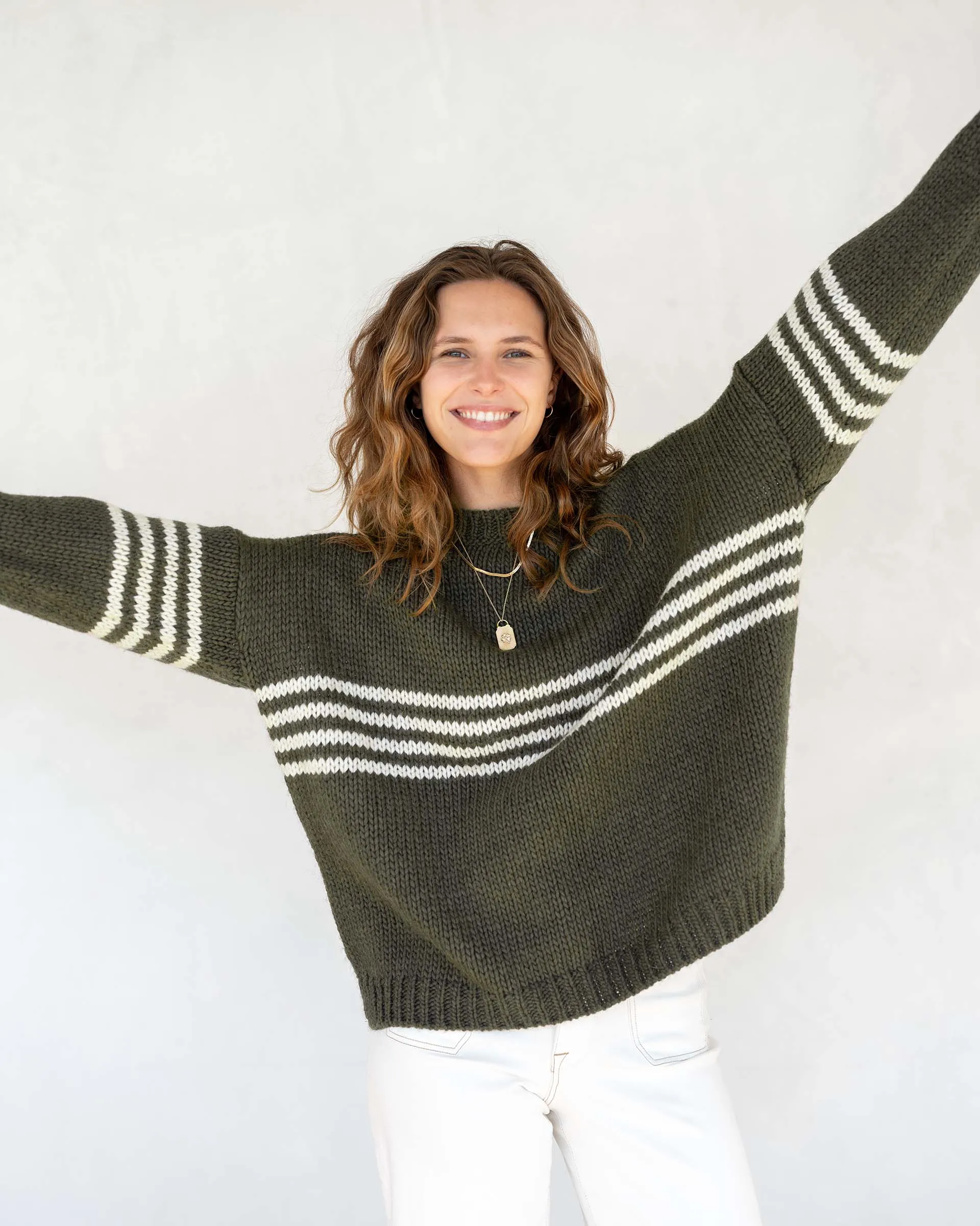 Seacoast Stripe Crewneck Sweater