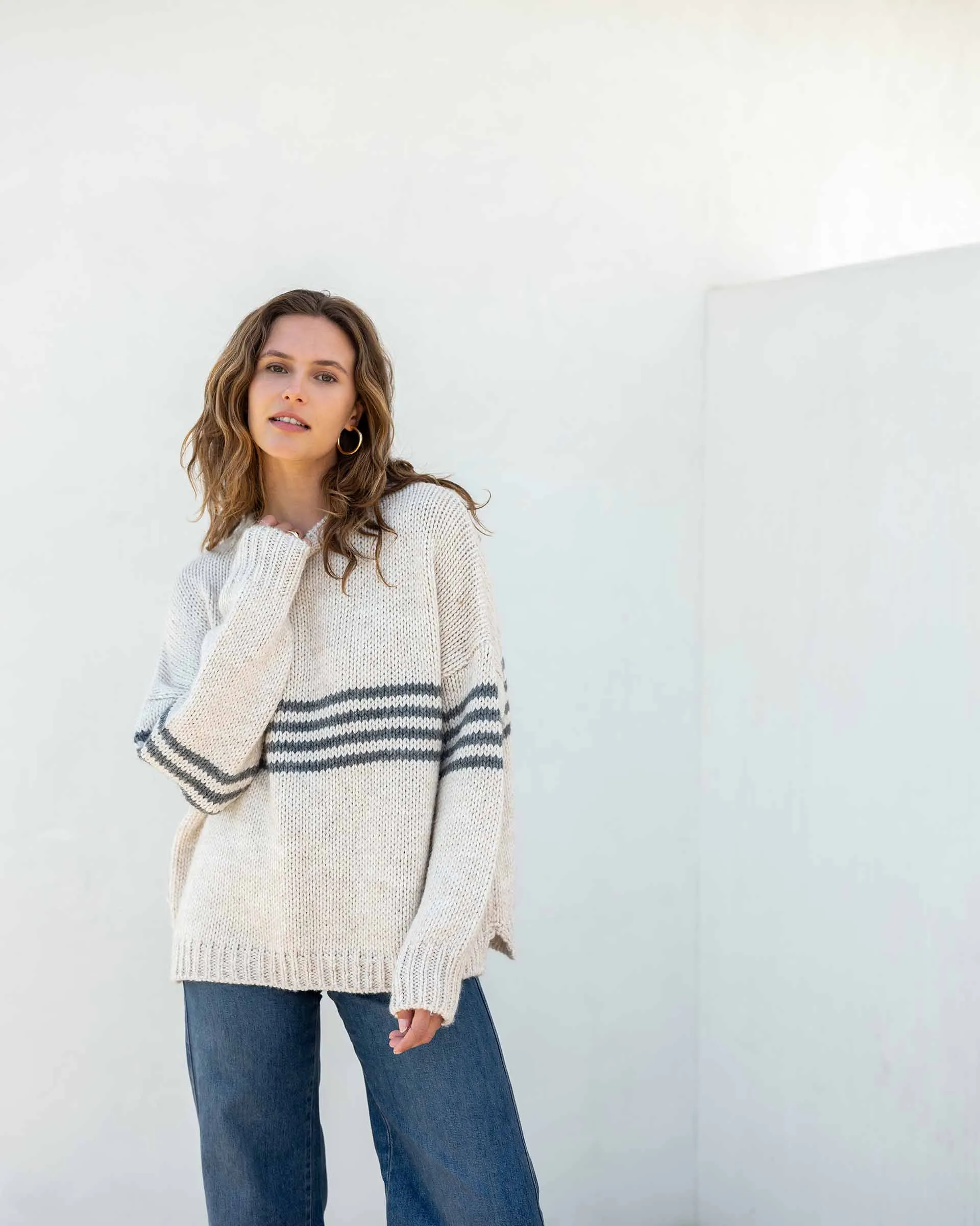 Seacoast Stripe Crewneck Sweater