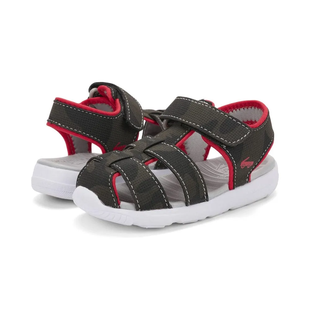 See Kai Run Boys Cyrus IV FlexiRun Sandals - Gray/Red