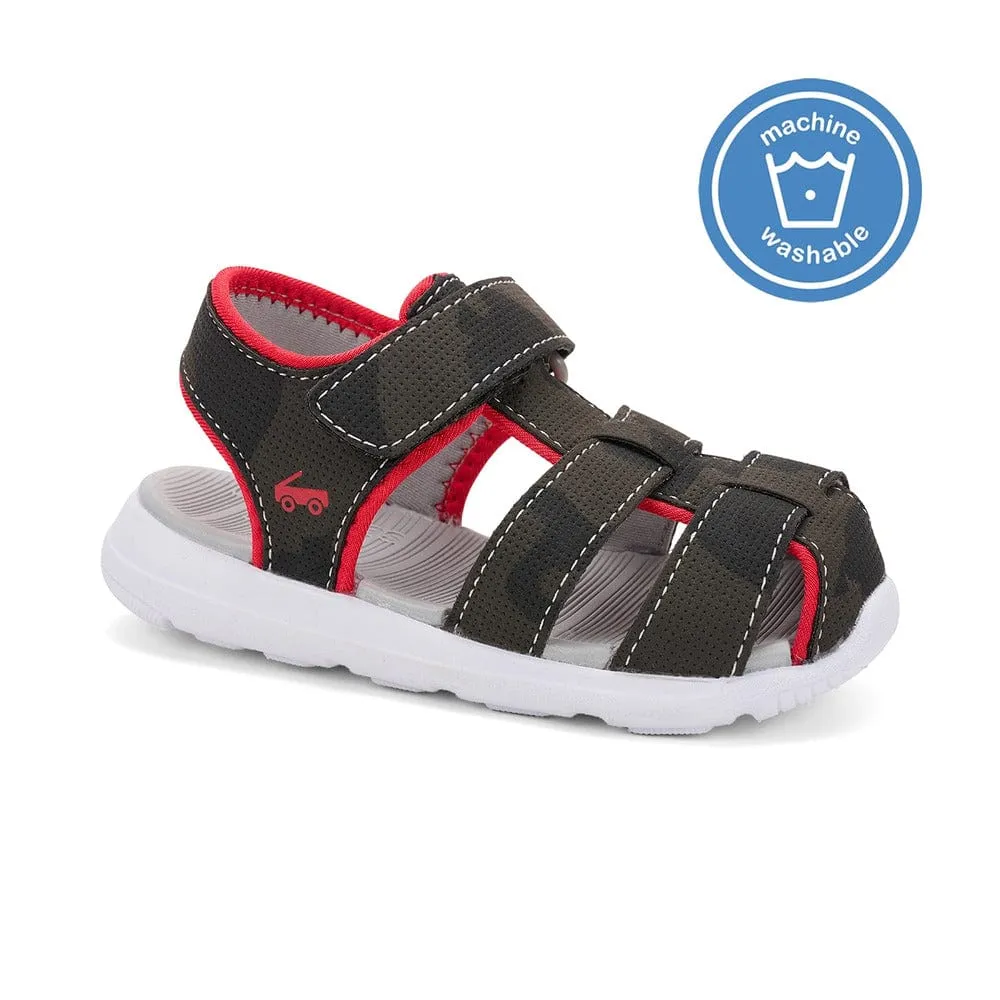 See Kai Run Boys Cyrus IV FlexiRun Sandals - Gray/Red