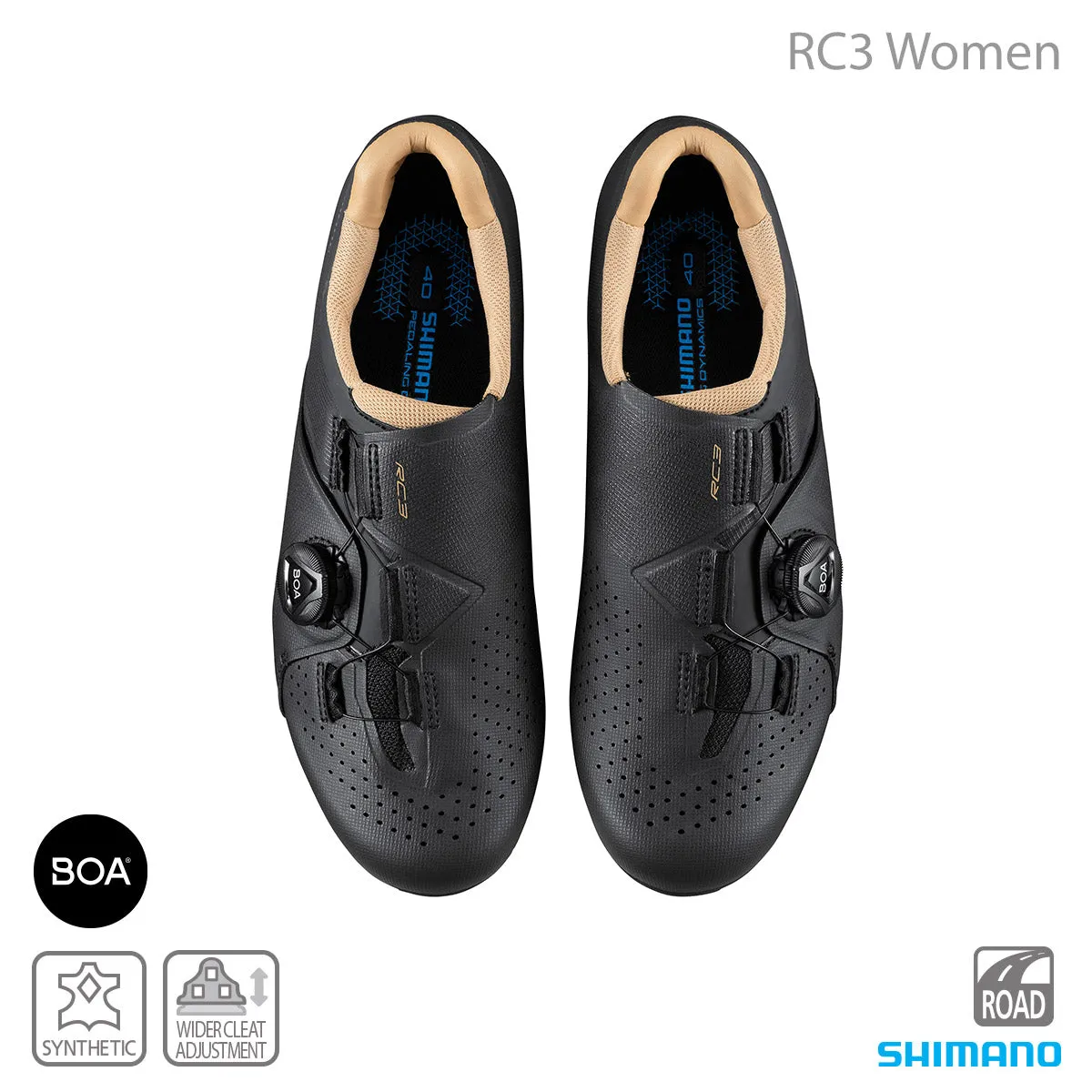 Shimano Women's Shoes SH-RC300 Black