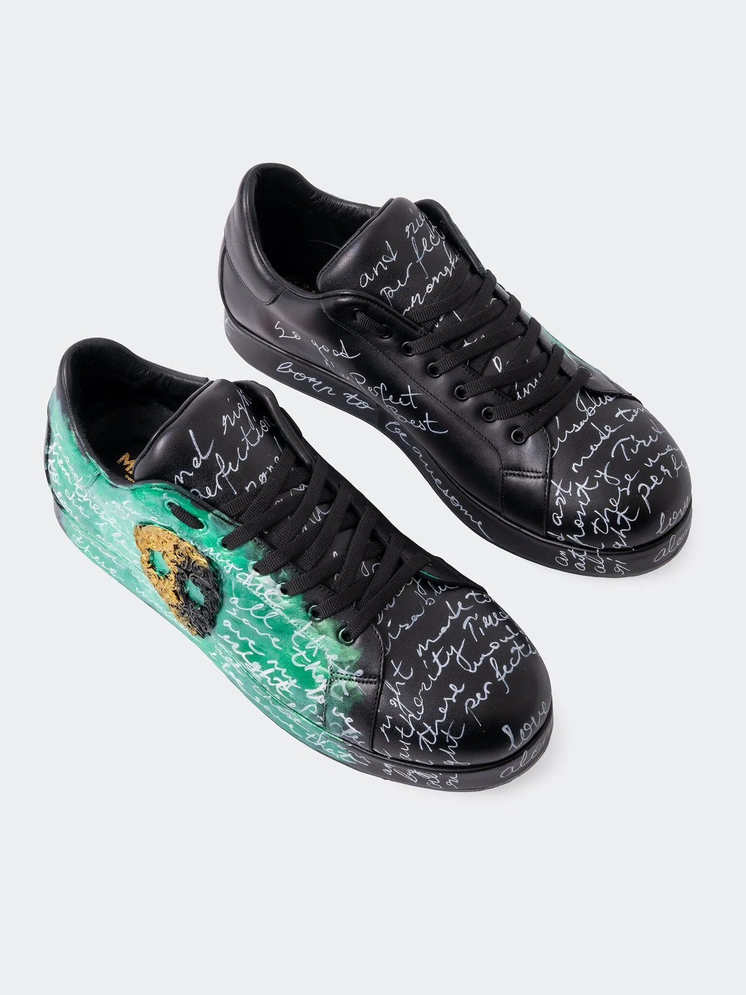 Shoe Casual PaintSkull Black