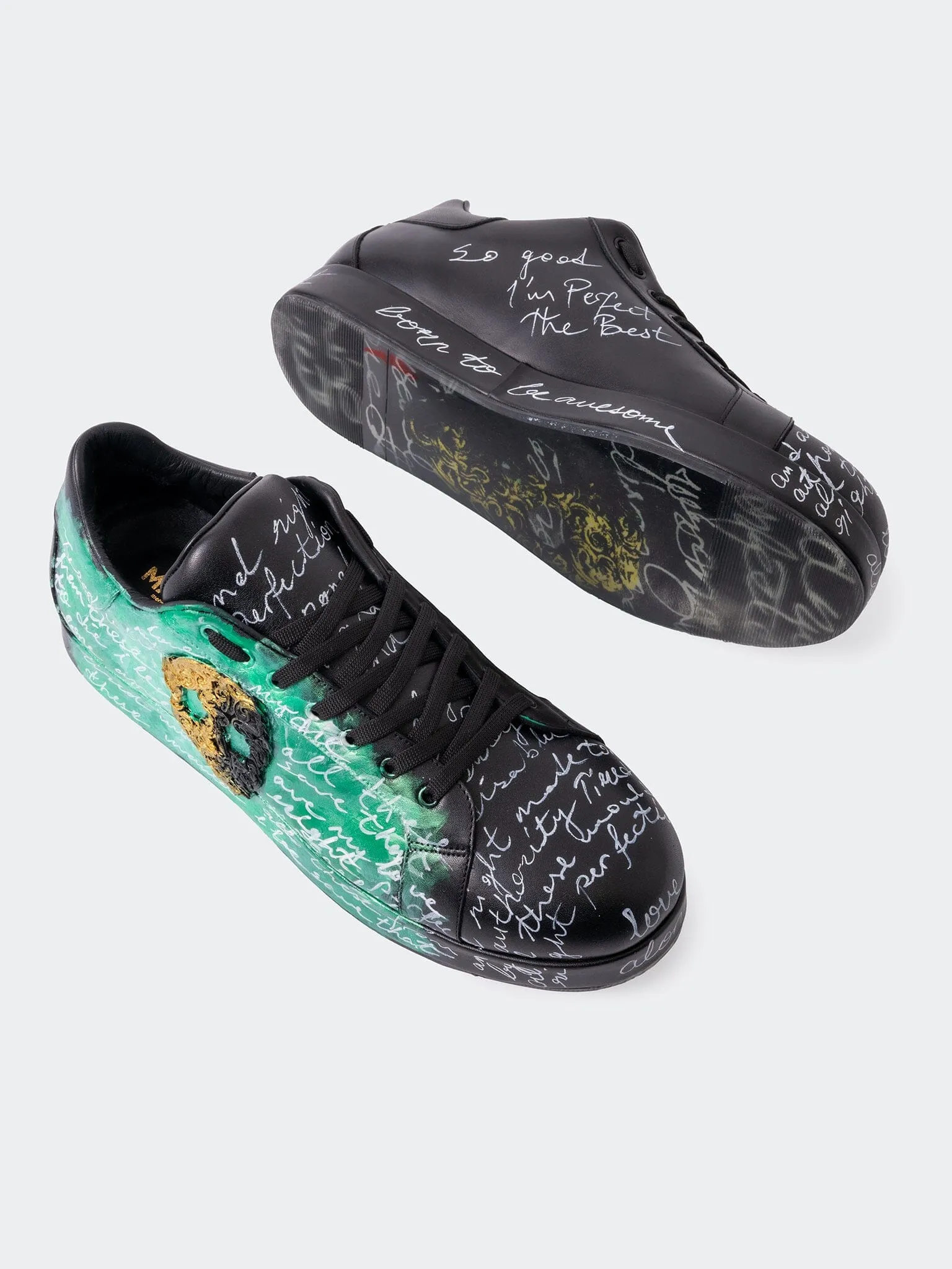 Shoe Casual PaintSkull Black