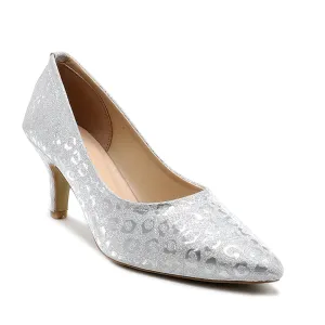 Silver Fancy Court Shoes L00870020