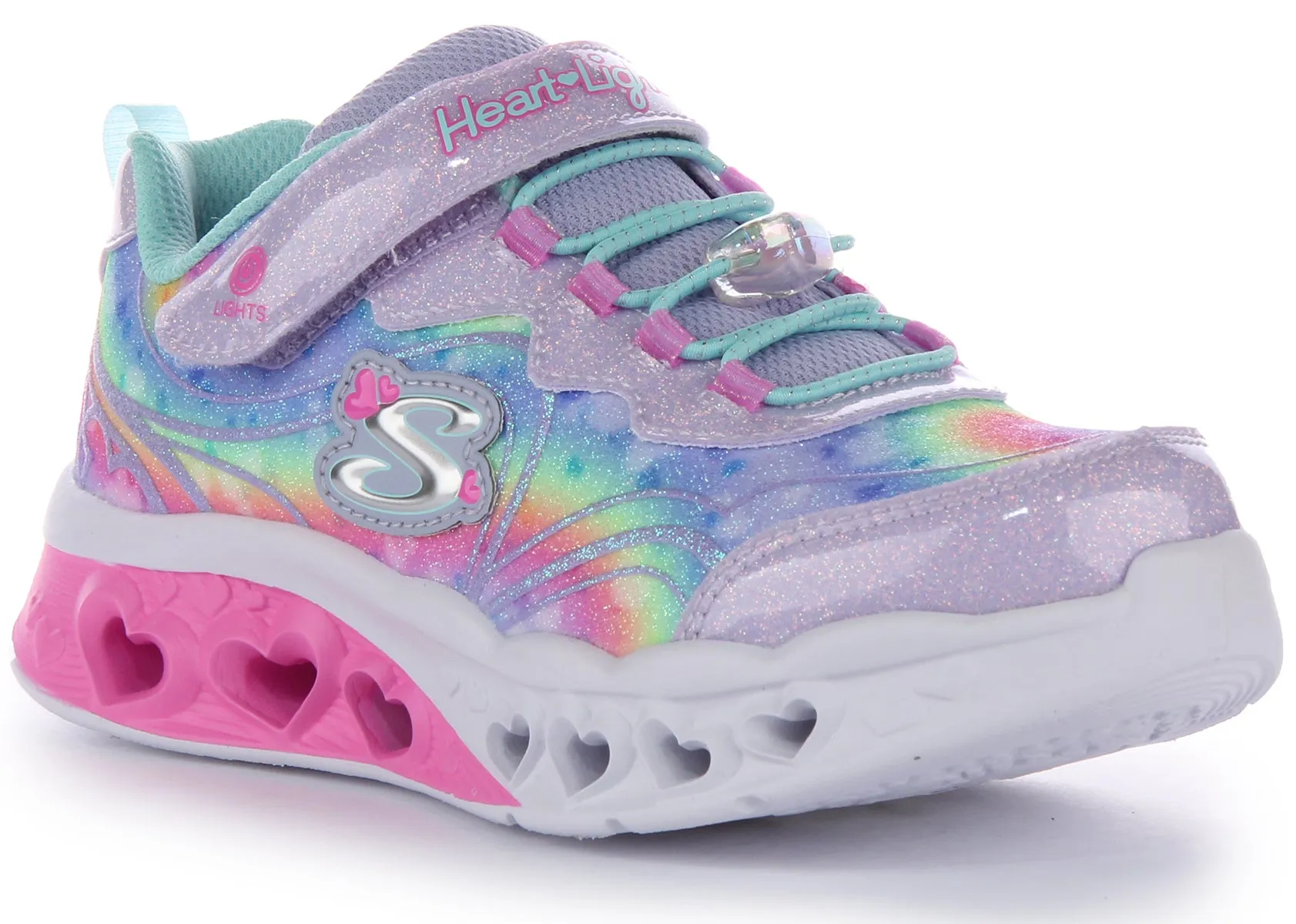 Skechers Flutter Heart In Lavender For Kids