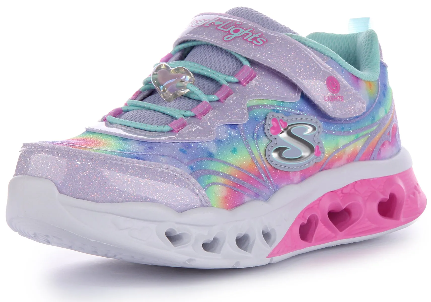 Skechers Flutter Heart In Lavender For Kids