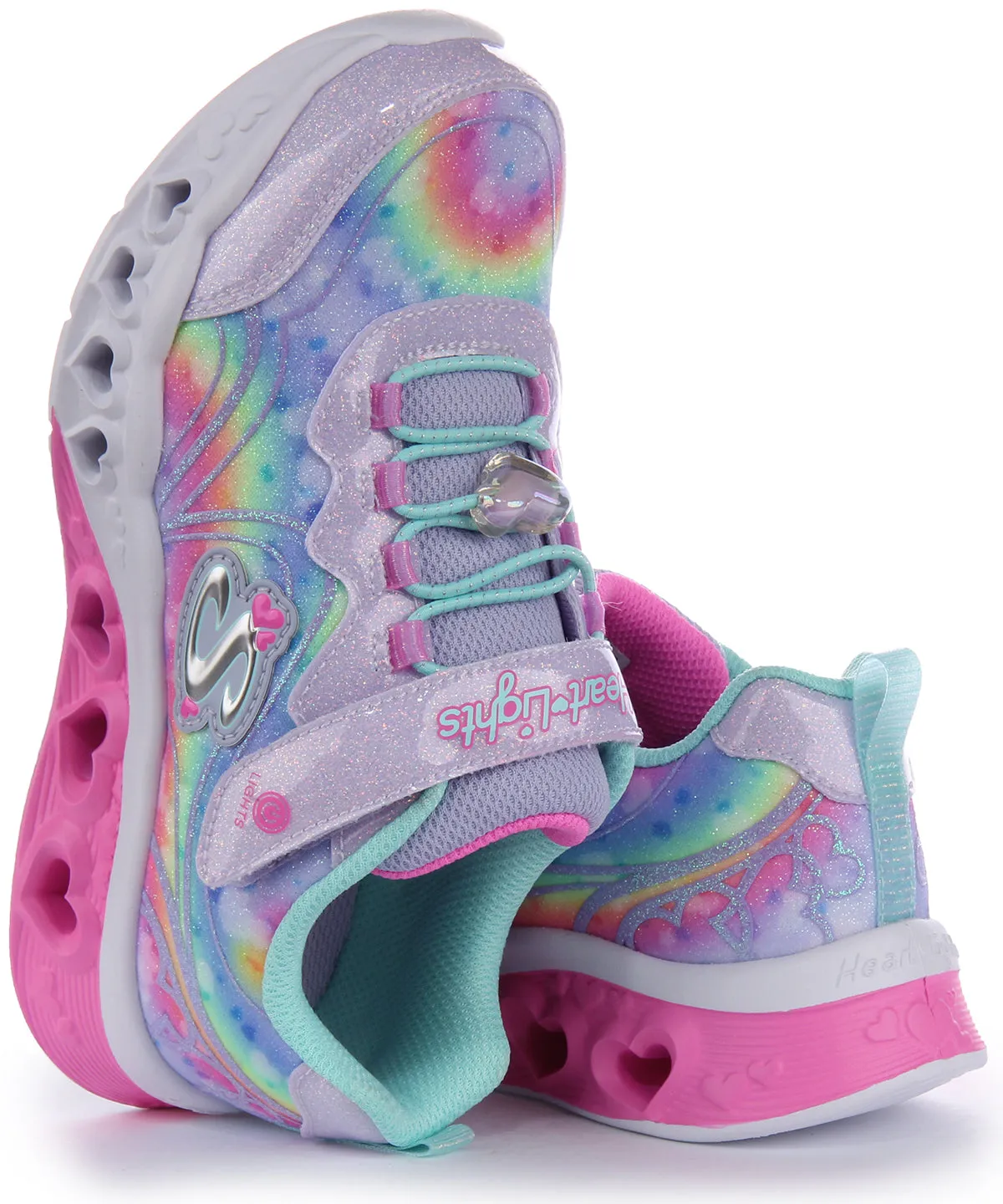 Skechers Flutter Heart In Lavender For Kids