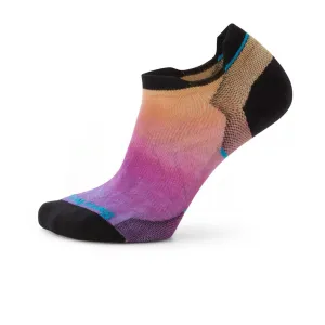 Smartwool Run Zero Cushion Ombre Print Low Ankle Sock (Women) - Tandoori Orange