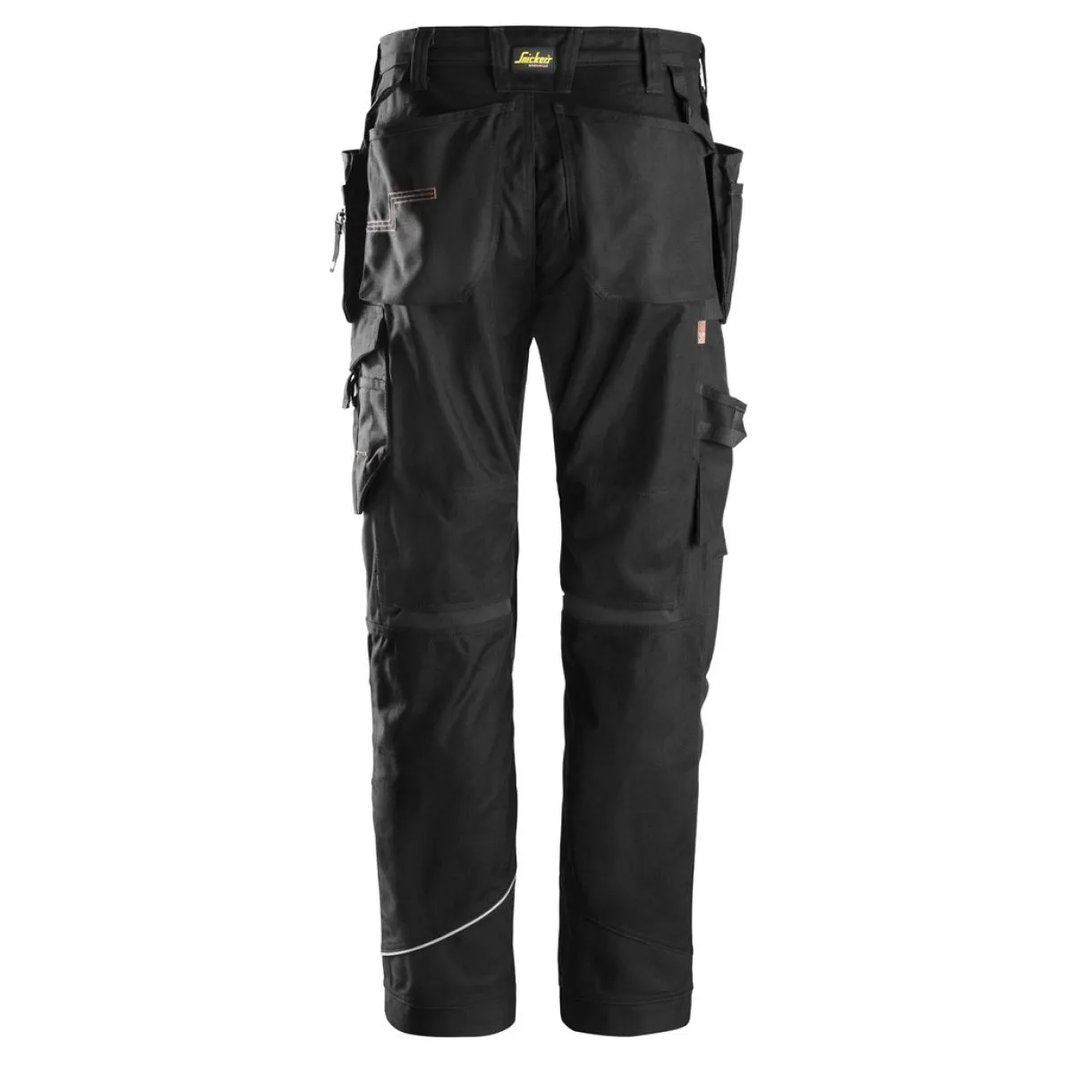 Snickers&#x20;6215&#x20;RuffWork,&#x20;Cotton&#x20;WorkTrousers&#x2B;&#x20;with&#x20;Holster&#x20;Pockets&#x20;-&#x20;Black