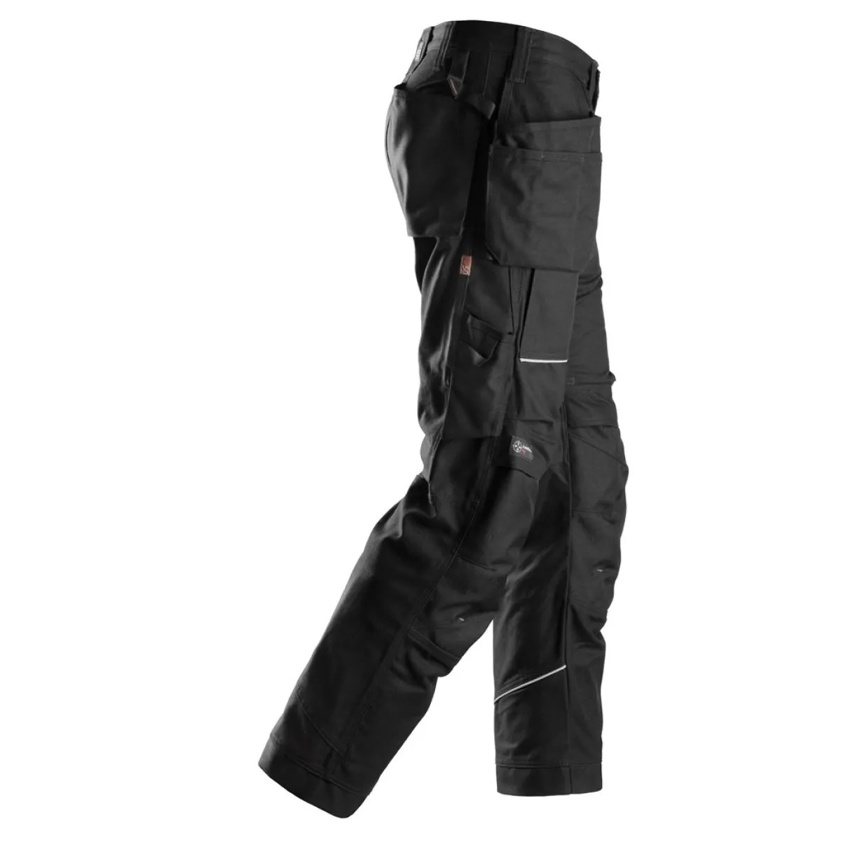 Snickers&#x20;6215&#x20;RuffWork,&#x20;Cotton&#x20;WorkTrousers&#x2B;&#x20;with&#x20;Holster&#x20;Pockets&#x20;-&#x20;Black