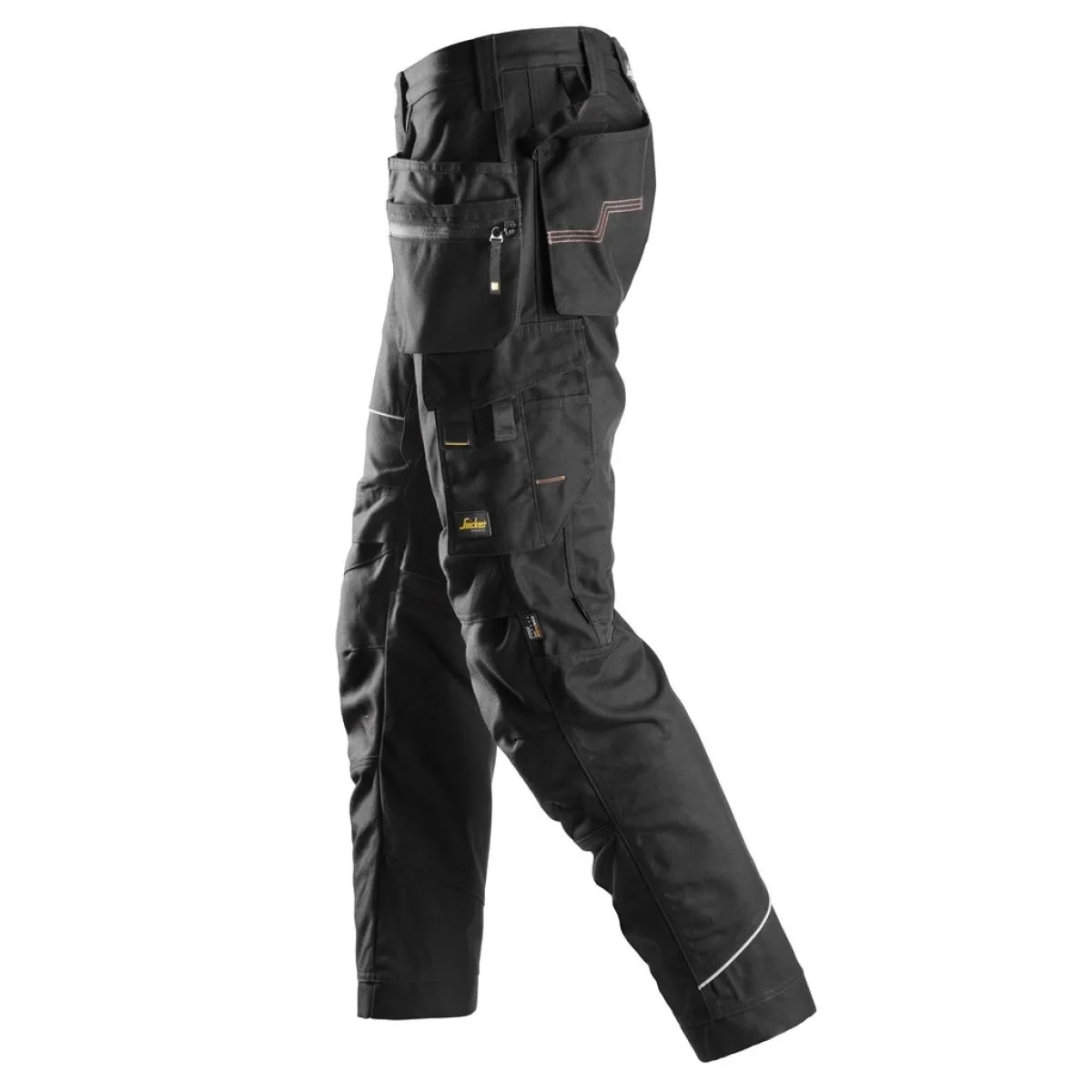 Snickers&#x20;6215&#x20;RuffWork,&#x20;Cotton&#x20;WorkTrousers&#x2B;&#x20;with&#x20;Holster&#x20;Pockets&#x20;-&#x20;Black