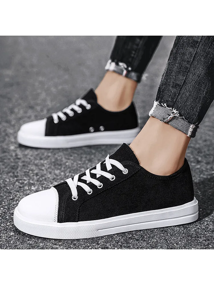 Solid Color Low Top Classic All-Matched Casual Lightweight Canvas Shoes