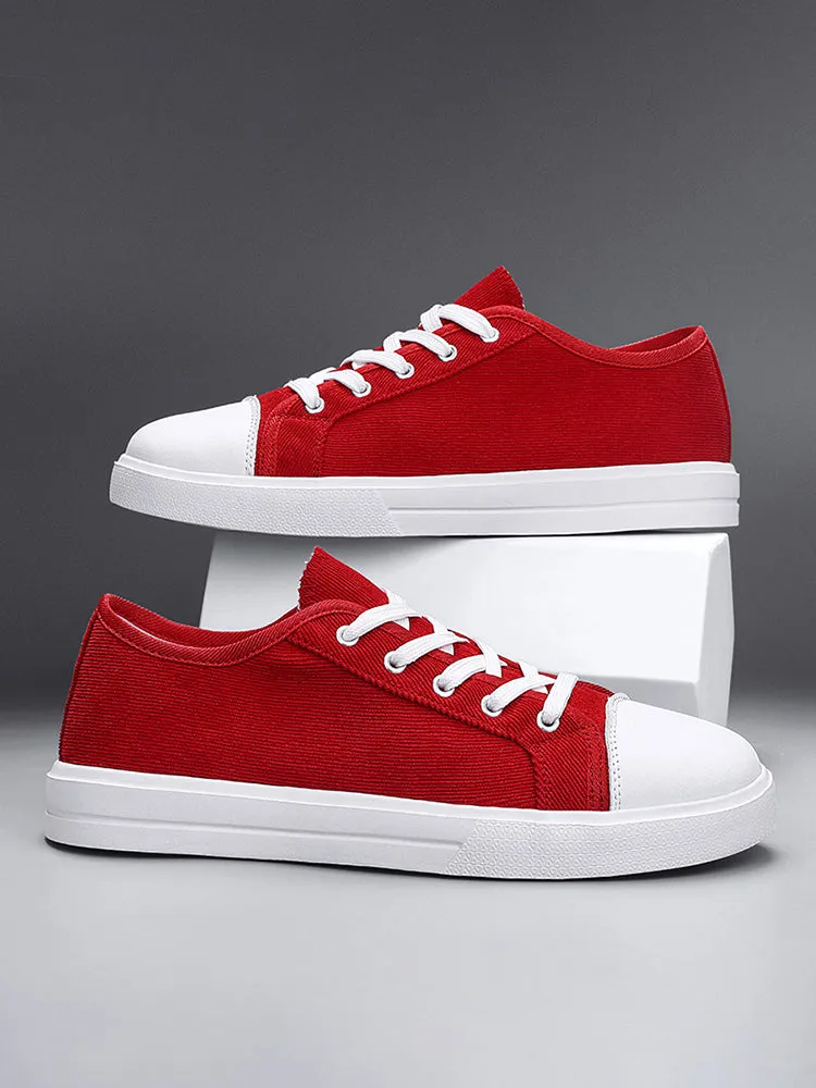 Solid Color Low Top Classic All-Matched Casual Lightweight Canvas Shoes