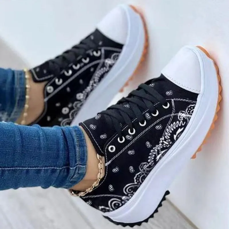 Sonicelife  Women Canvas Sneakers Comfort Platform Design Shoes 2024 Low Top Female Casual Fashion Lady Sports Footwear Zapatillas Mujer New