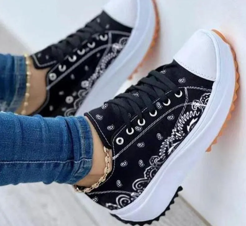 Sonicelife  Women Canvas Sneakers Comfort Platform Design Shoes 2024 Low Top Female Casual Fashion Lady Sports Footwear Zapatillas Mujer New