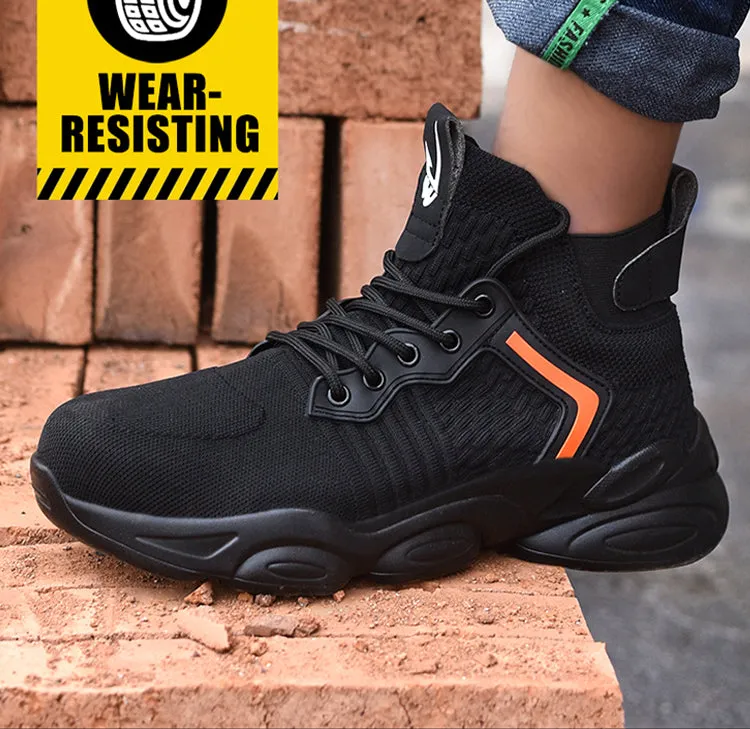 Steel Toe Shoes for Men Women Breathable Lightweight Safety Shoes Men Construction Work Sneaker Composite