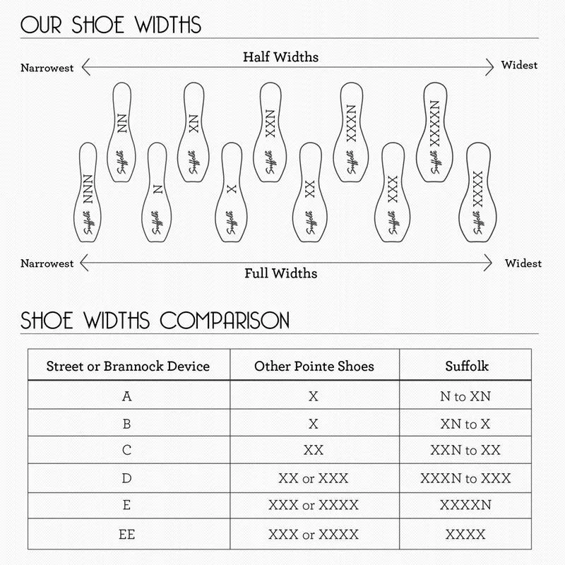 Suffolk Sterling Pointe Shoes - Standard Shank