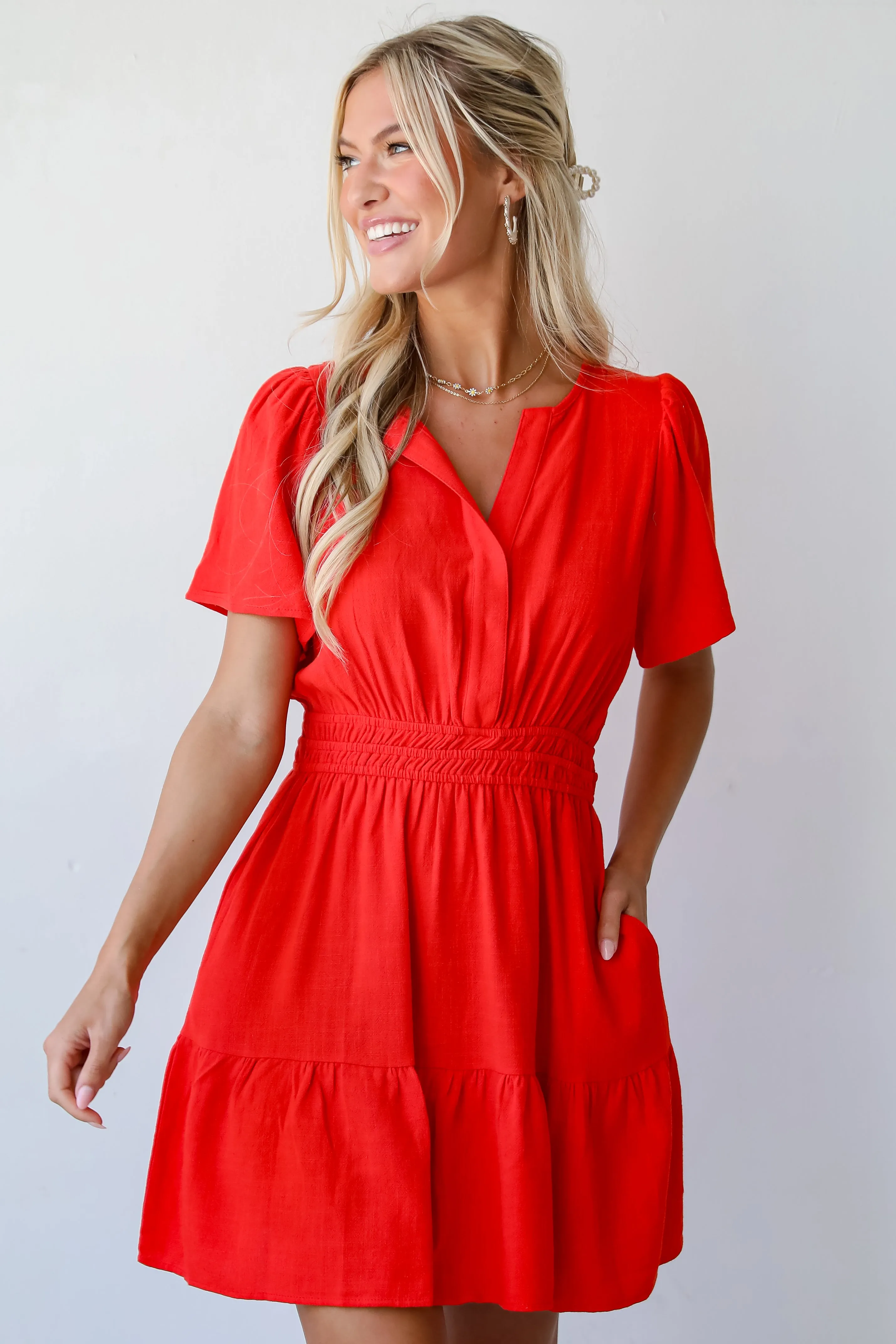 Sweet Cutie Red Mini Dress