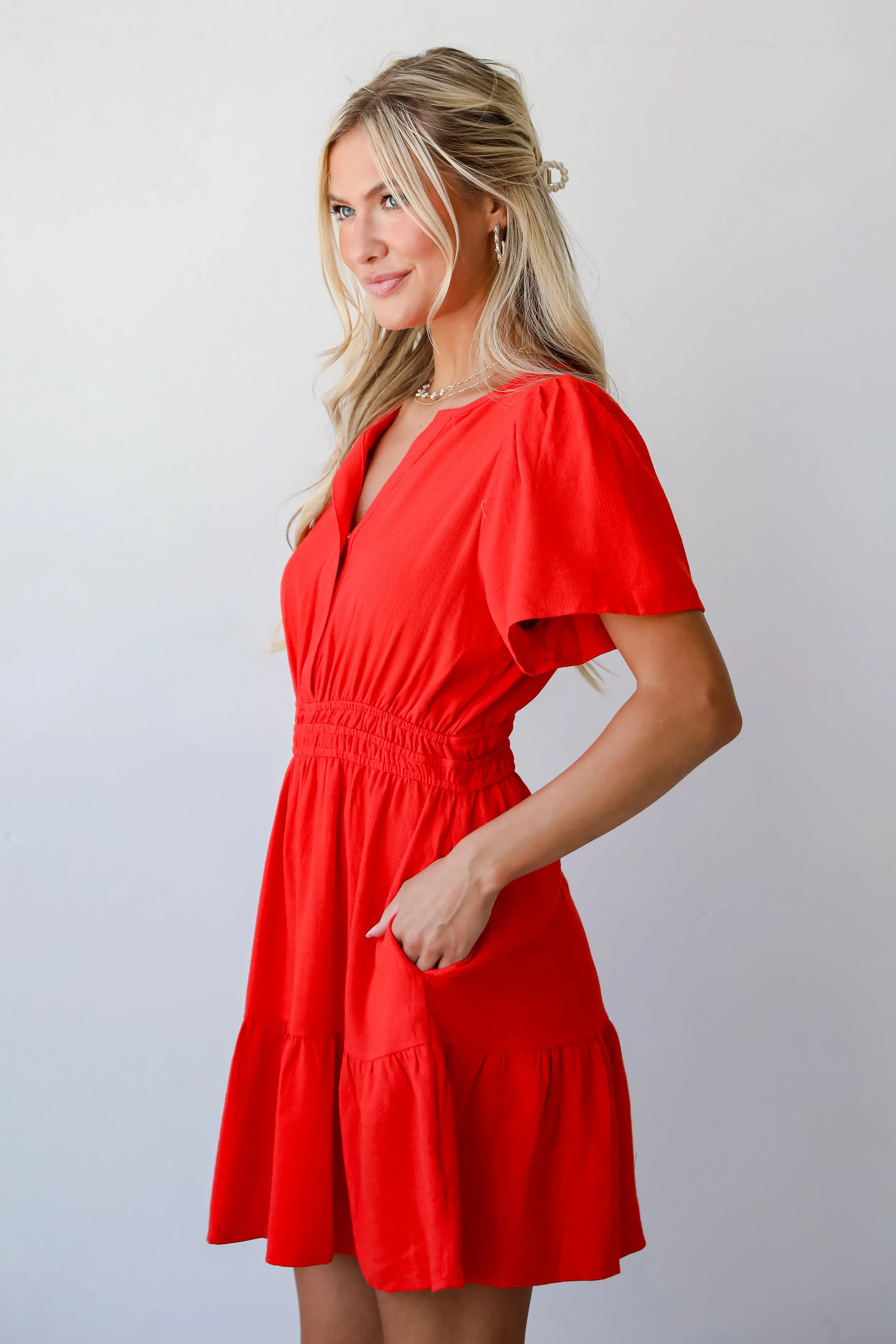 Sweet Cutie Red Mini Dress