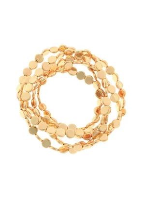 Tao 5 Row Bead Disc Bracelet