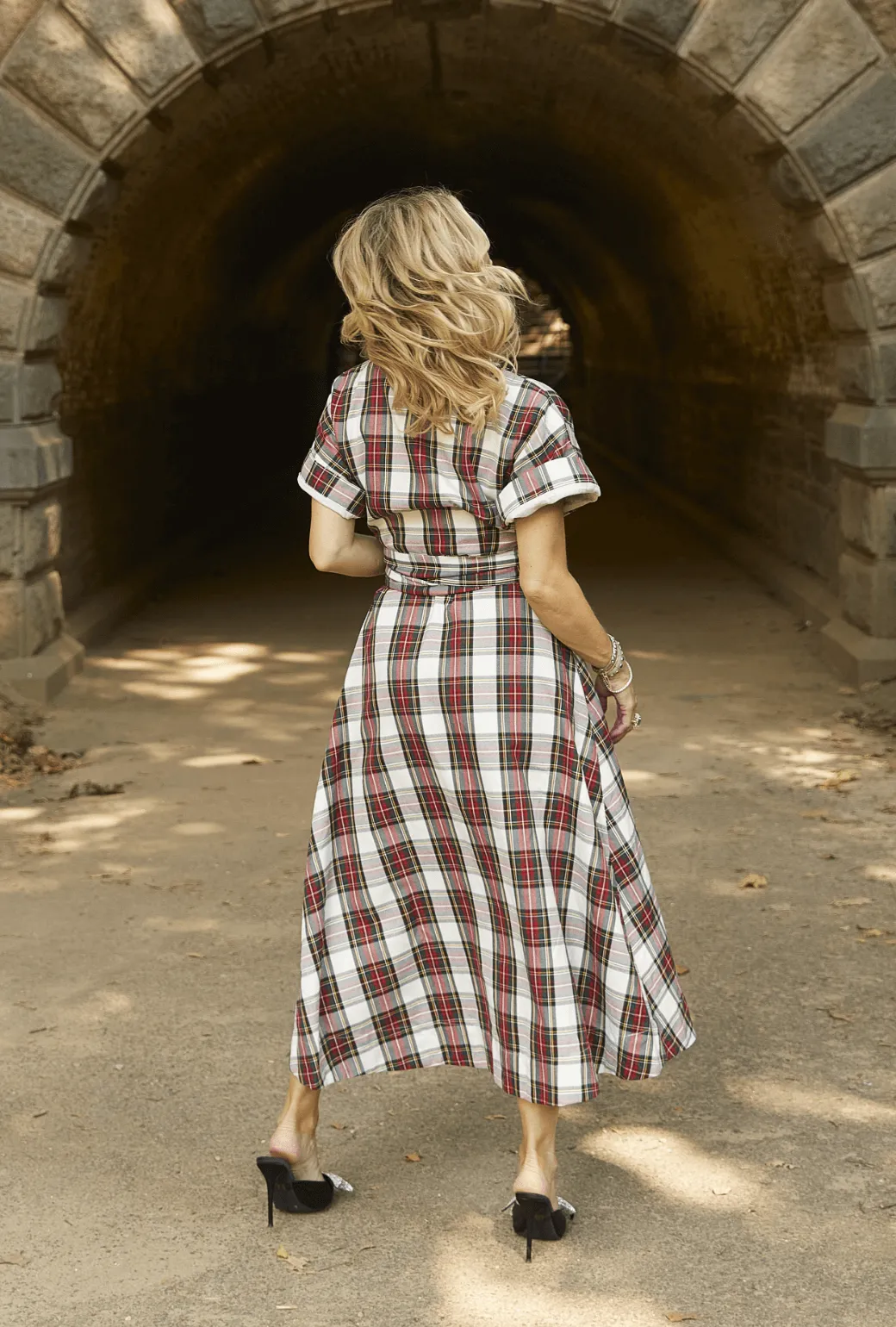 The Donna Day Gown - Dress Stewart Plaid