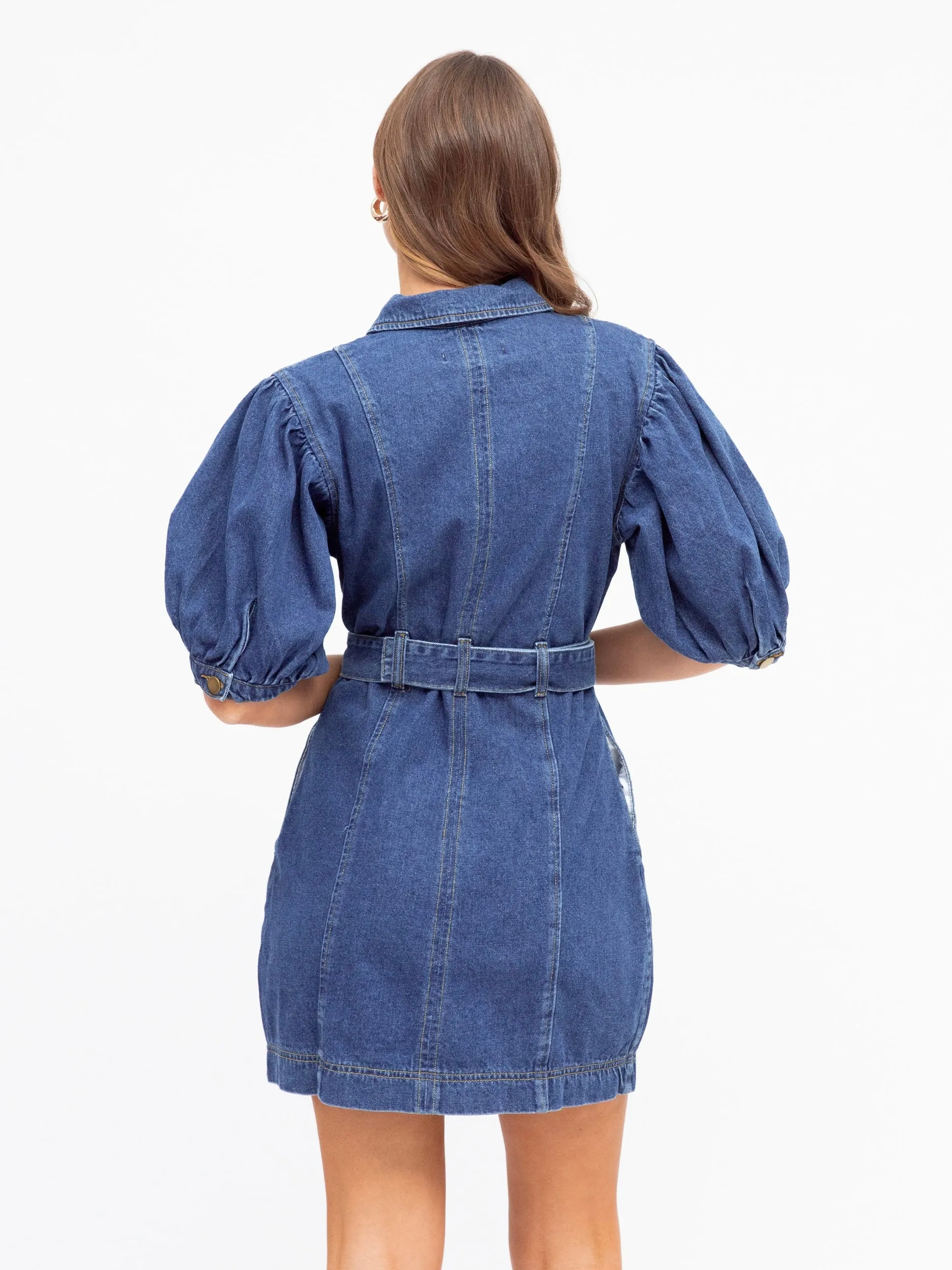 The Echo Denim Dress - Denim