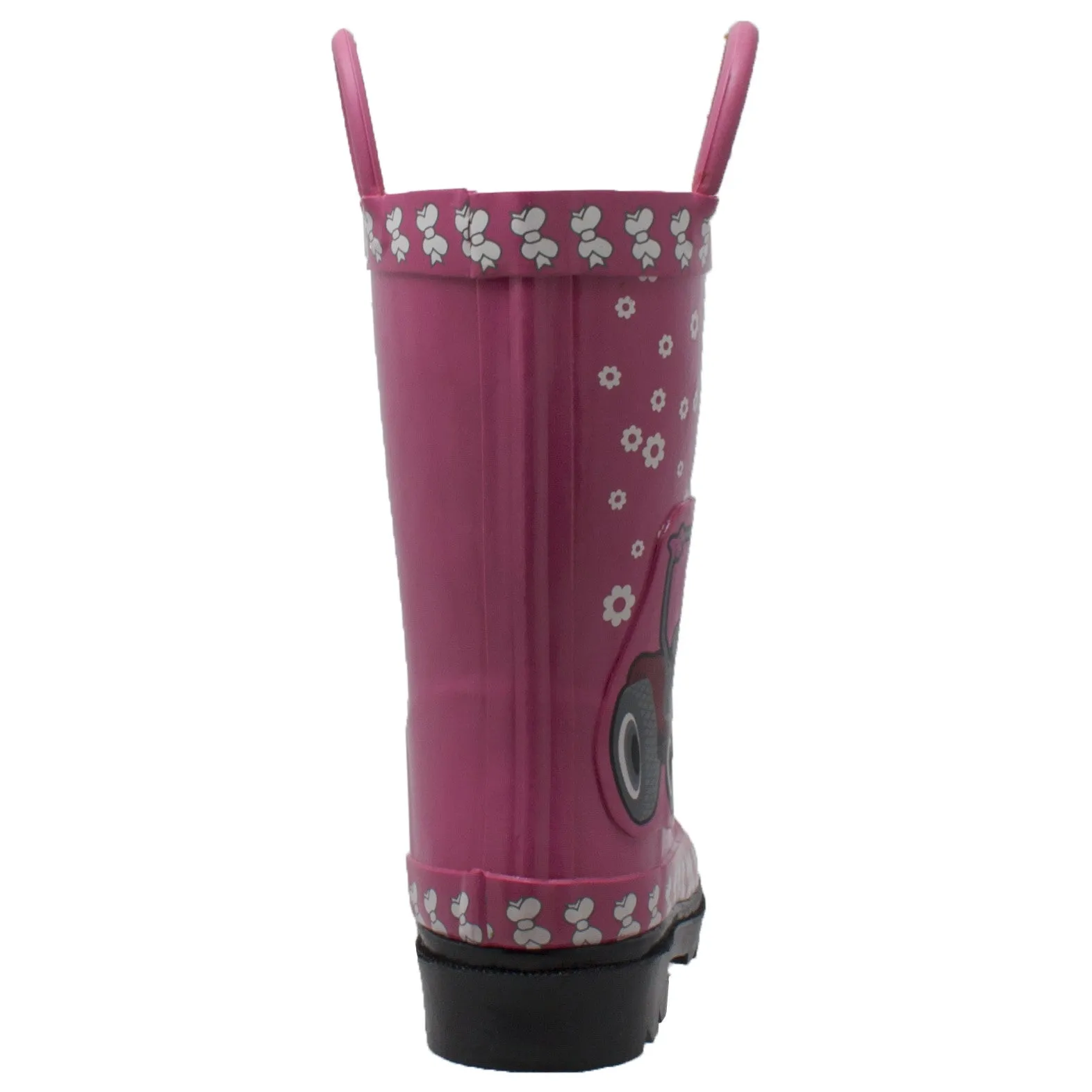 Toddler's 3D "Fern Farmall" Rubber Boot Pink - CI-5004