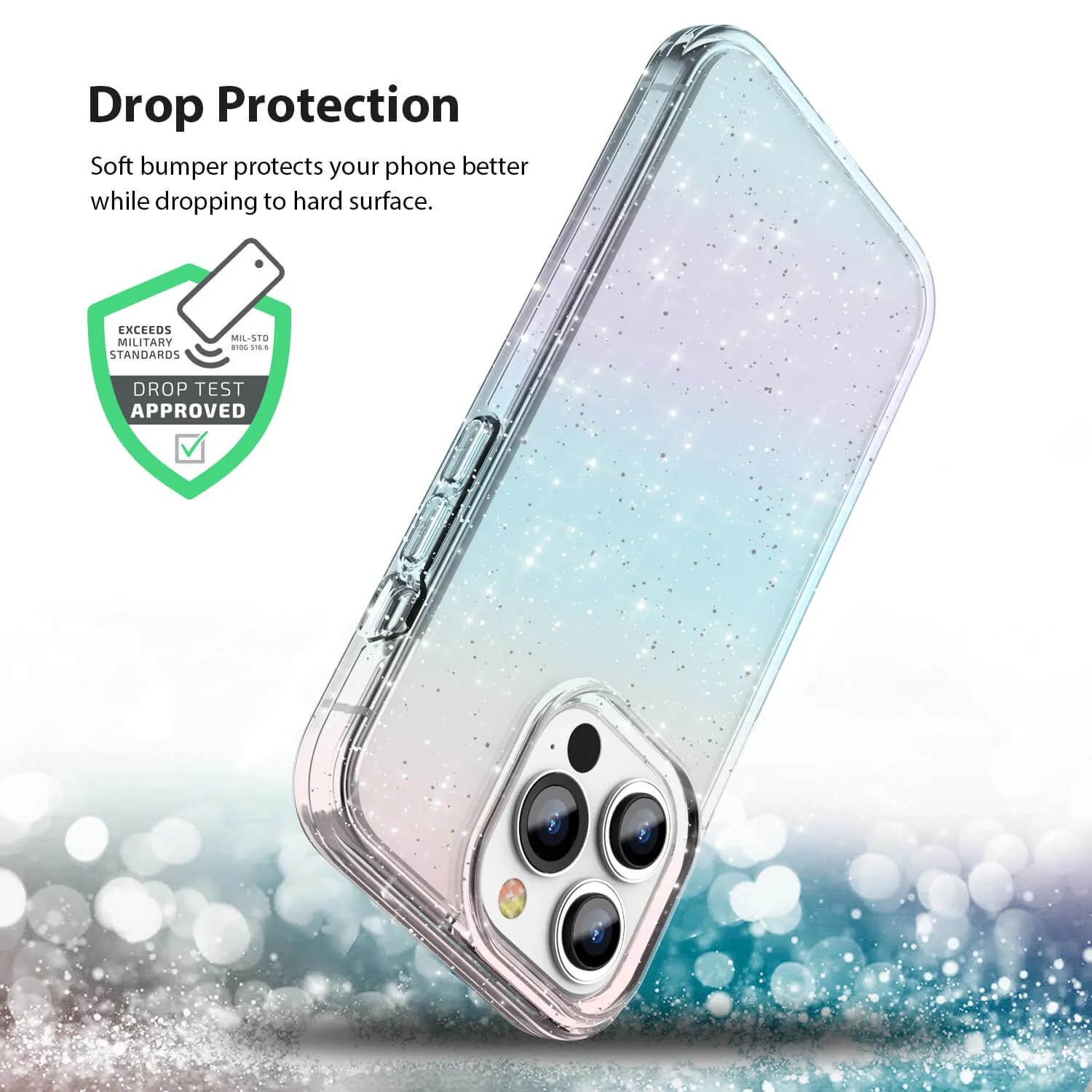 Tough On iPhone 12 Pro Max Case Glitter Iridescent