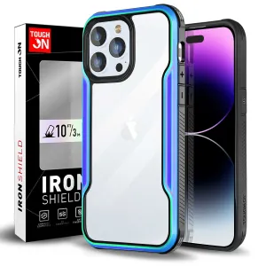 Tough On iPhone 14 Pro Max Case Iron Shield Iridescent