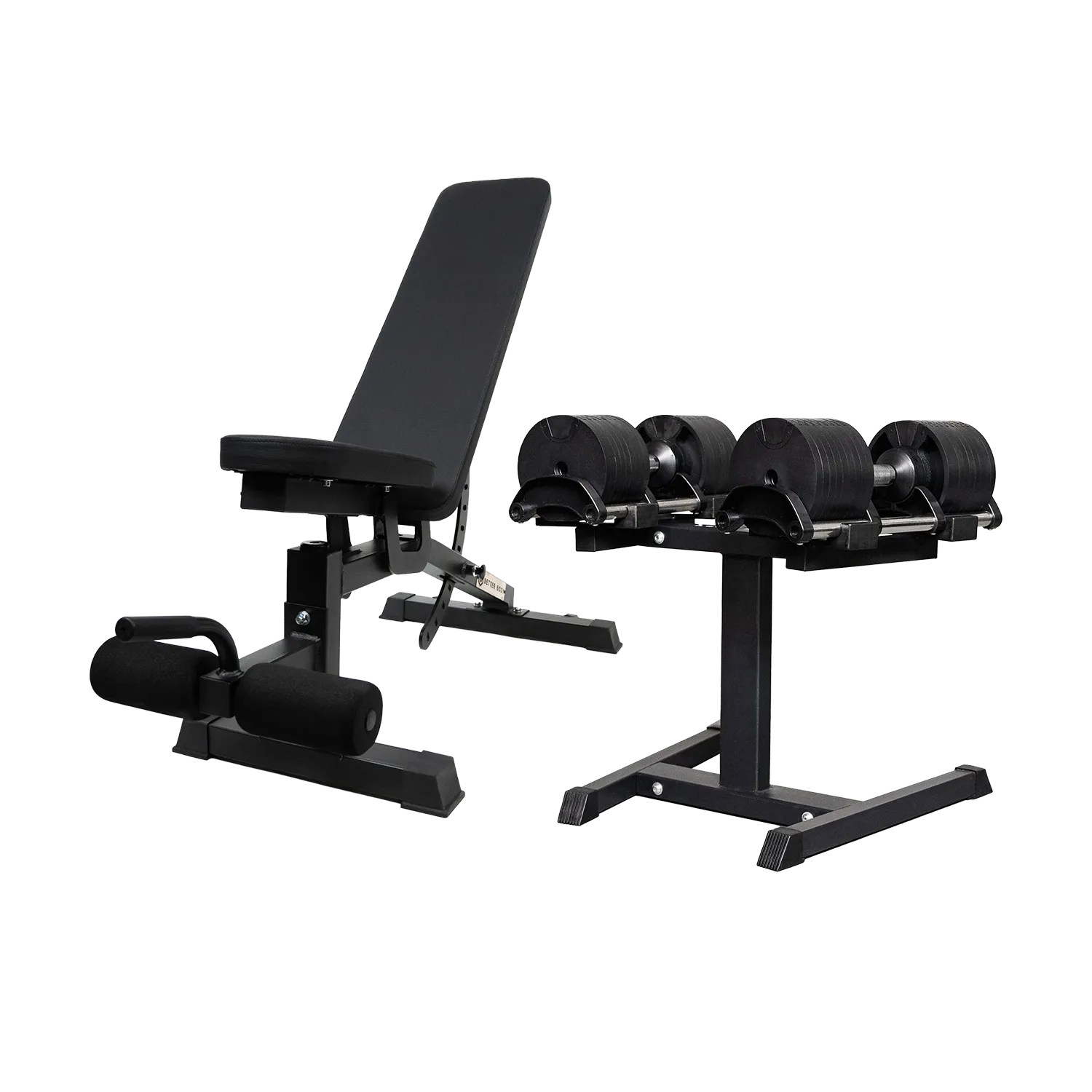 Twist Dumbbells, Rack & Premium Bench Bundle