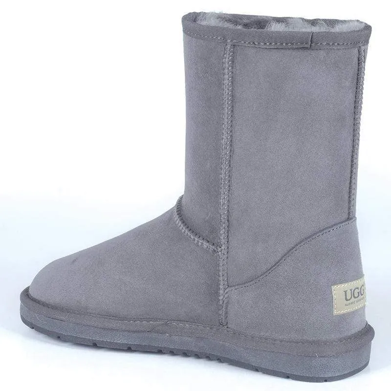 Unisex Premium Short Classic UGG Boots Water Resistant - Grey