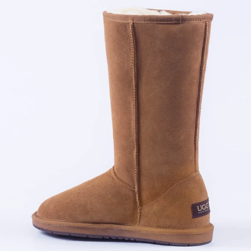 Unisex Premium Tall Classic UGG Boots Water Resistant - Chestnut