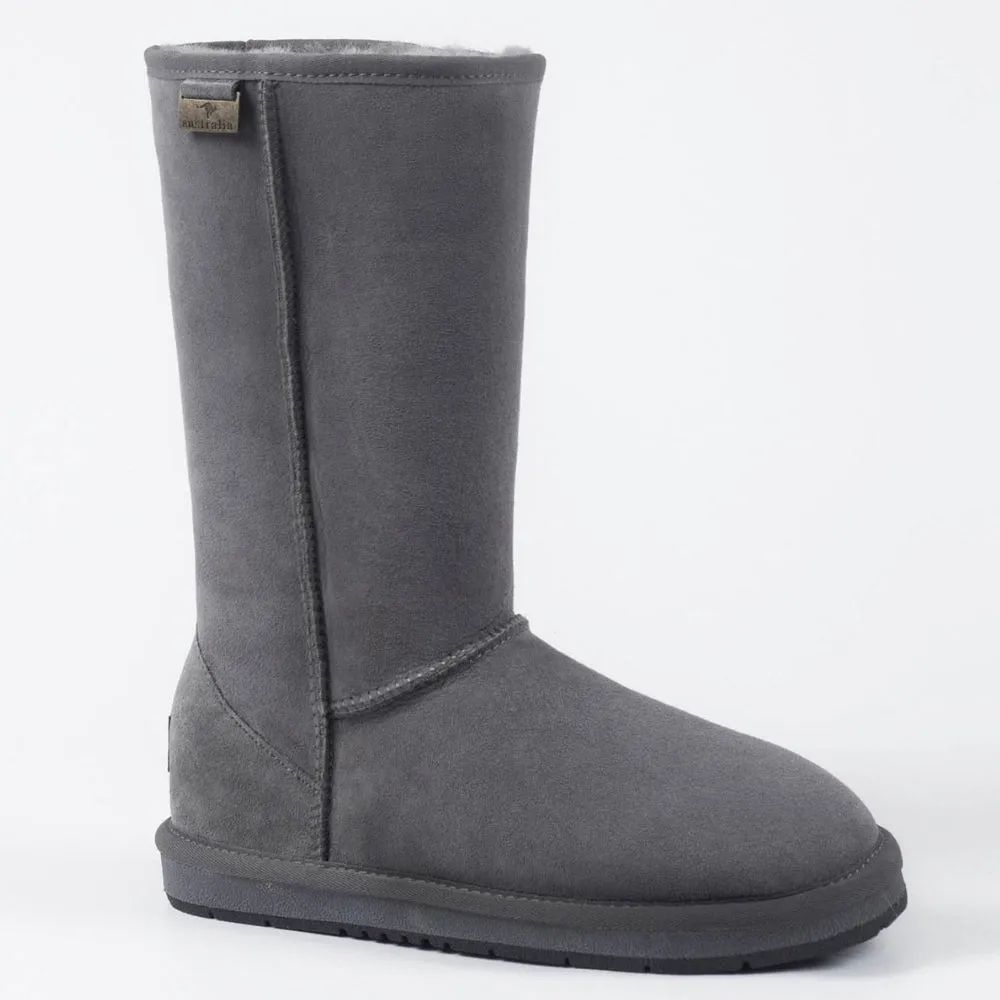 Unisex Premium Tall Classic UGG Boots Water Resistant - Grey