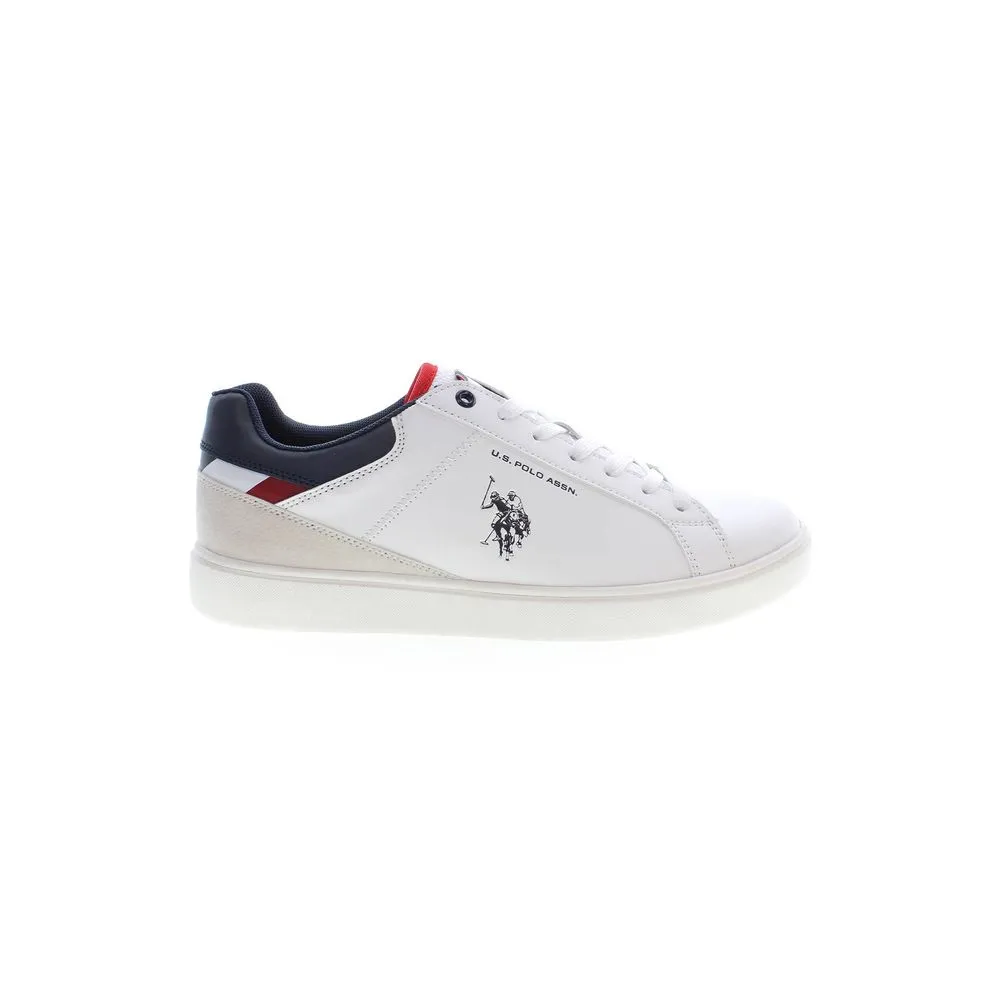 U.S. POLO ASSN. White Polyester Sneaker